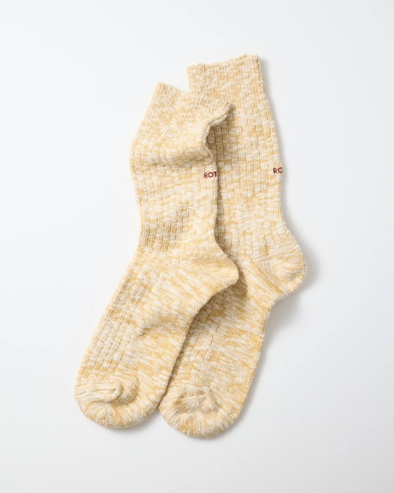 ROTOTO ロトト / ORGANIC COTTON SLUB CREW SOCKS オーガニックコットンスラブクルーソックス