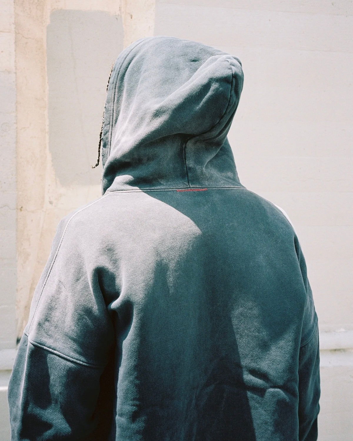 MOOJIMOOJI ムージムージー / OVERSIZE ZIP UP HOODIE AGED オーバーサイズジップアップフーディー (BLACK ブラック)