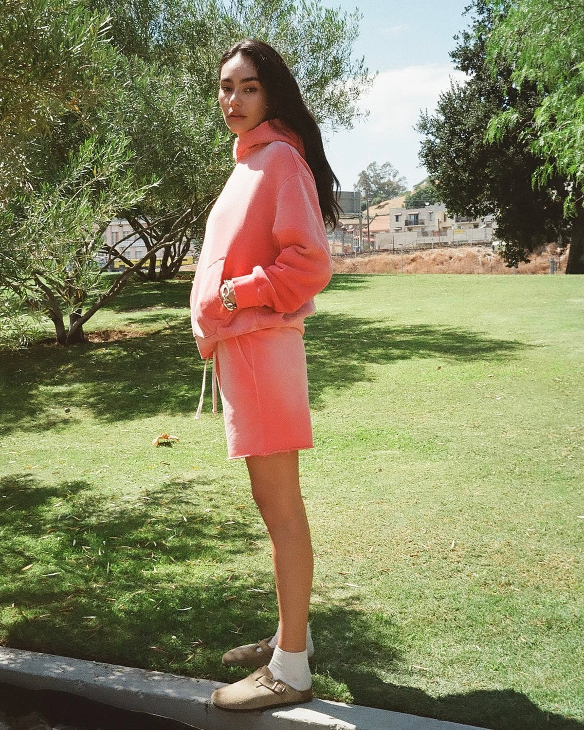 MOOJIMOOJI ムージームージー / CLASSIC 1930 HOODIE AGED クラシック1930フーディー (CORAL コーラル)