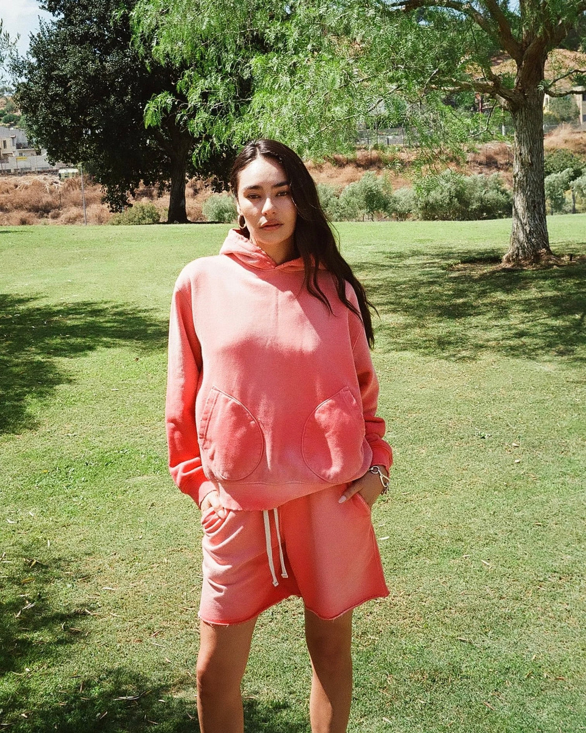MOOJIMOOJI ムージームージー / CLASSIC 1930 HOODIE AGED クラシック1930フーディー (CORAL コーラル)
