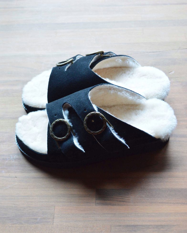 Commodities コモディティーズ / EASY WARM BELTED SLIDE イージーウォームベルテッドスライド (BLACK ブラック)