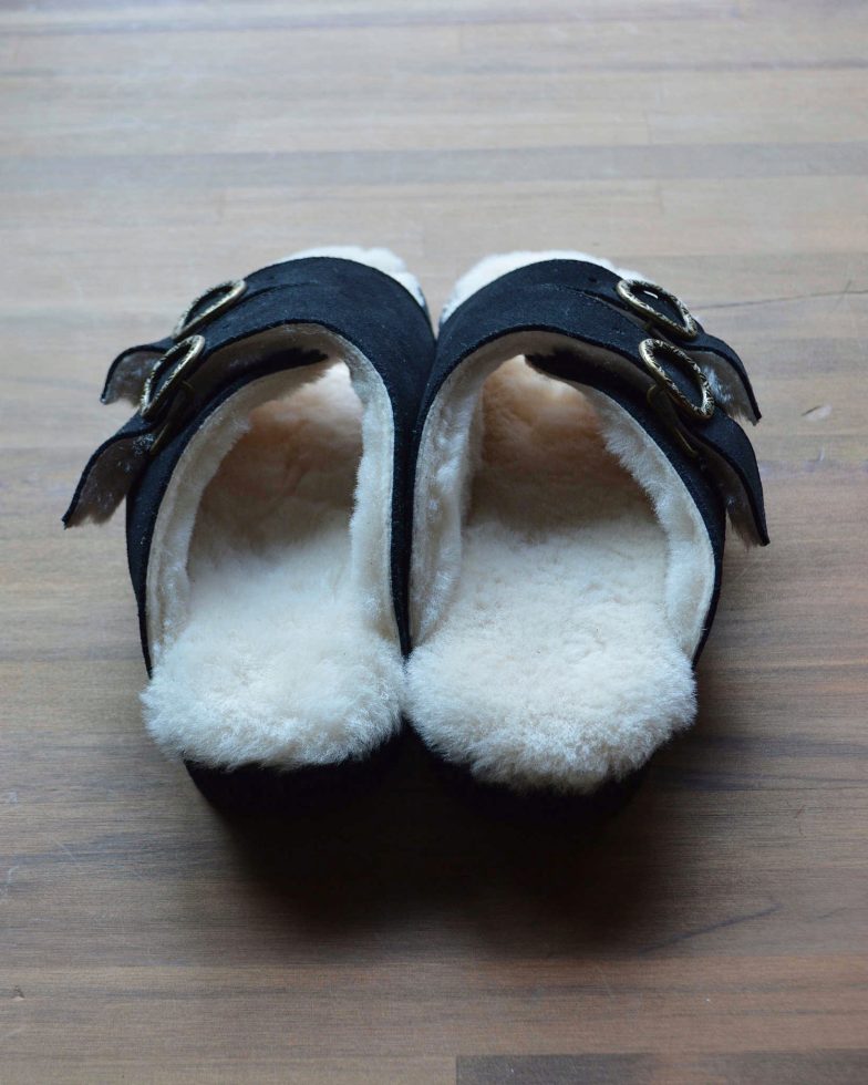 Commodities コモディティーズ / EASY WARM BELTED SLIDE イージーウォームベルテッドスライド (BLACK ブラック)