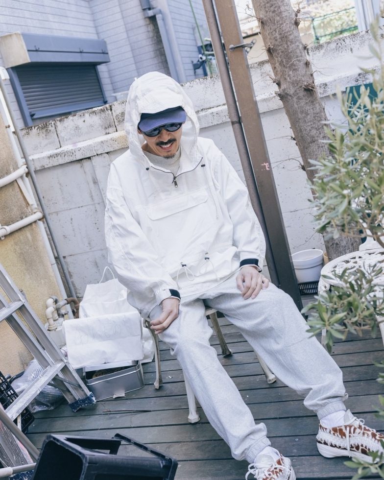 IMPRESTORE インプレストア / Richie リッチー | anorak hoodie アノラックフーディー (White poplin ホワイトポプリン)