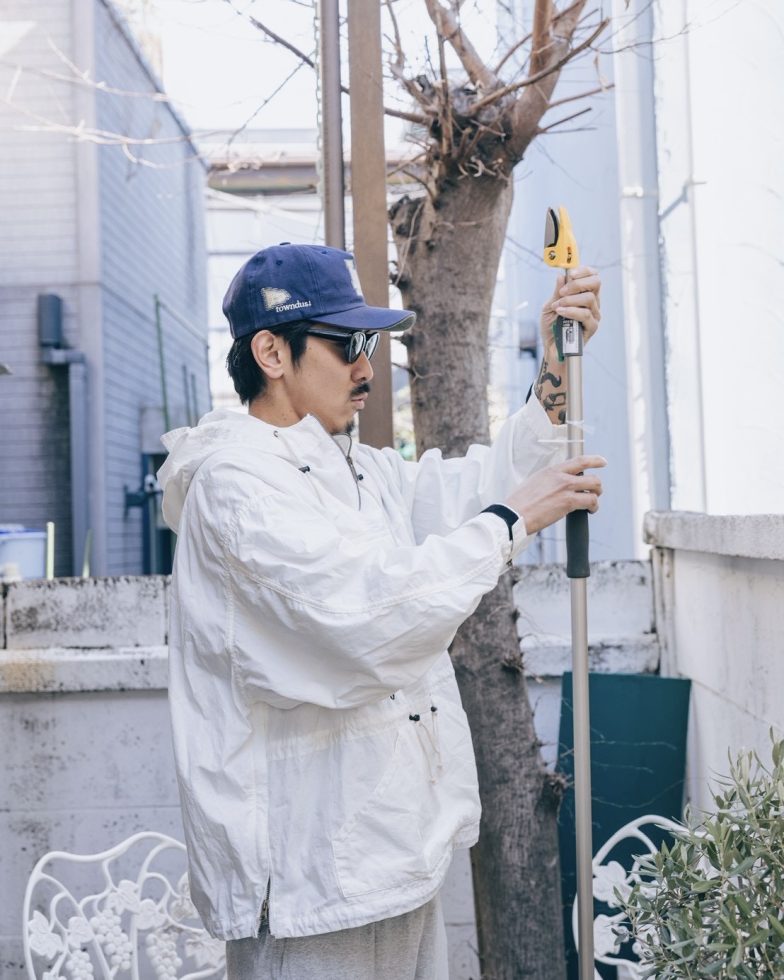 IMPRESTORE インプレストア / Richie リッチー | anorak hoodie アノラックフーディー (White poplin ホワイトポプリン)