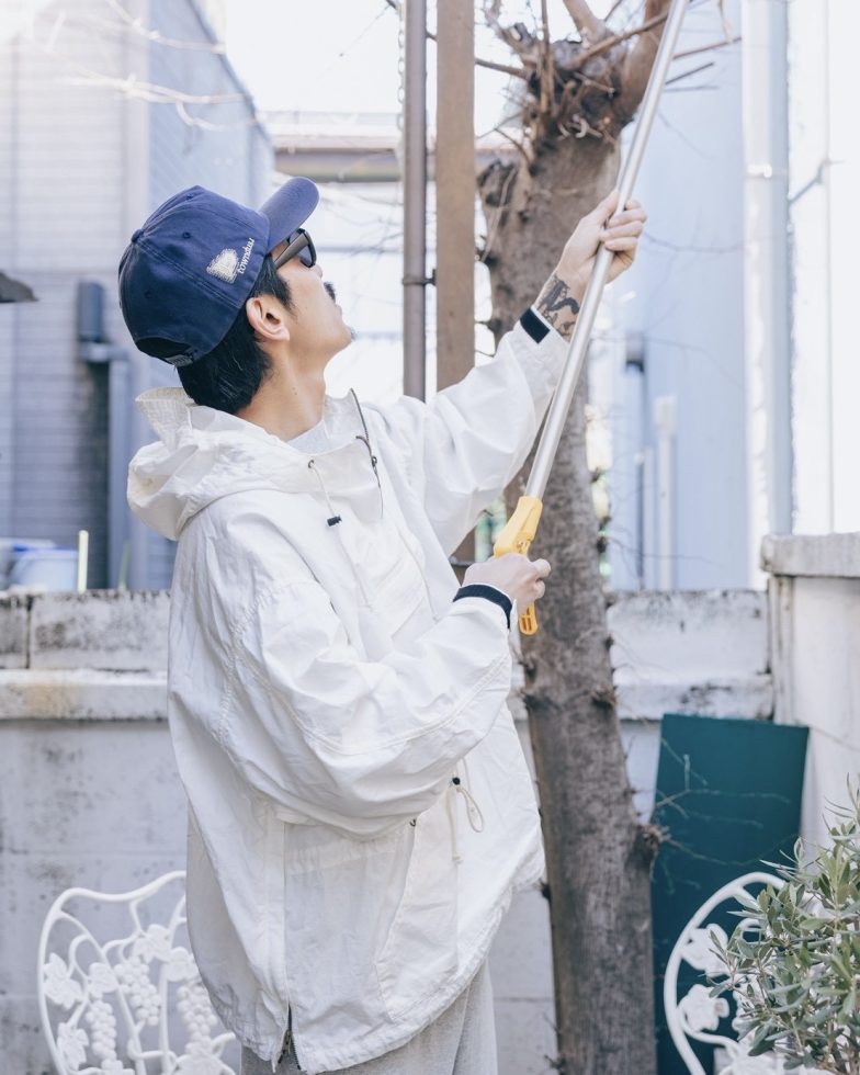 IMPRESTORE インプレストア / Richie リッチー | anorak hoodie アノラックフーディー (White poplin ホワイトポプリン)