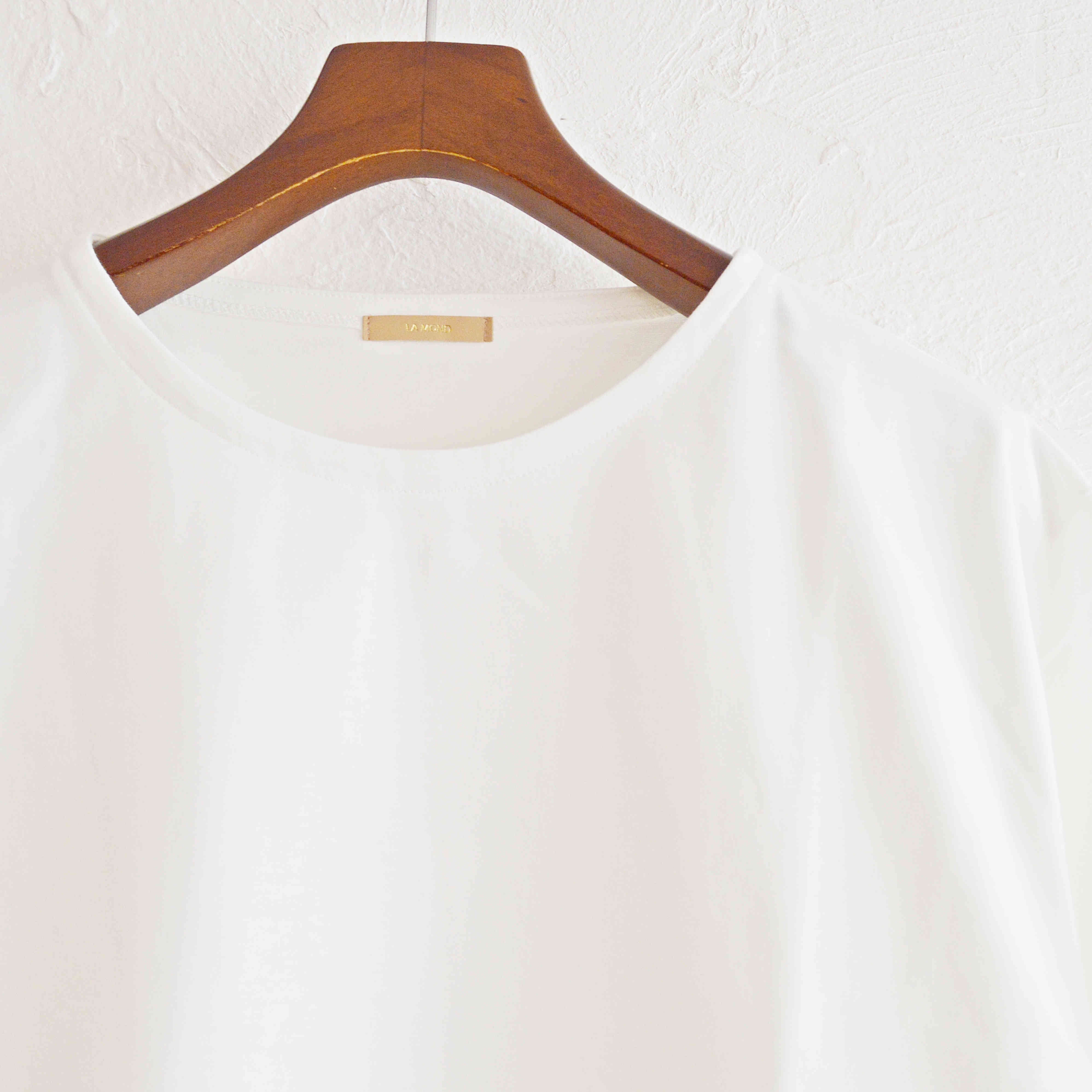 LAMOND ラモンド / ORGANIC COTTON BASQUE SHIRT オーガニックコットンバスクシャツ (WHITE ホワイト)