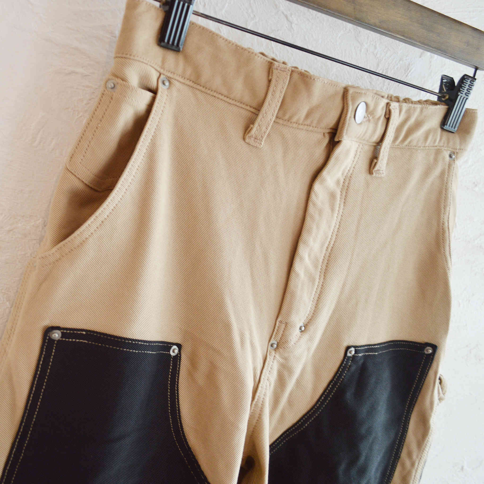 Nasngwam. / DOUBLE KNEE PANTS (BLACK)