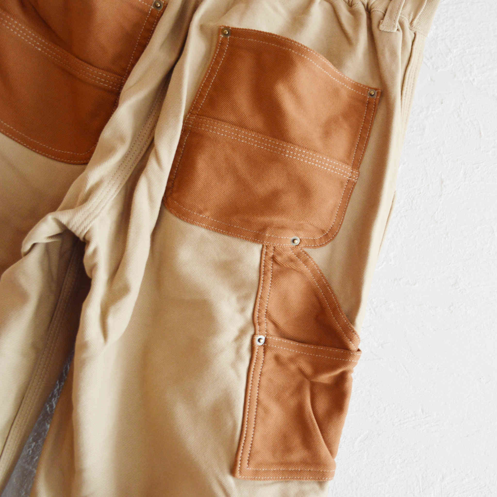 Nasngwam. / DOUBLE KNEE PANTS (BROWN)