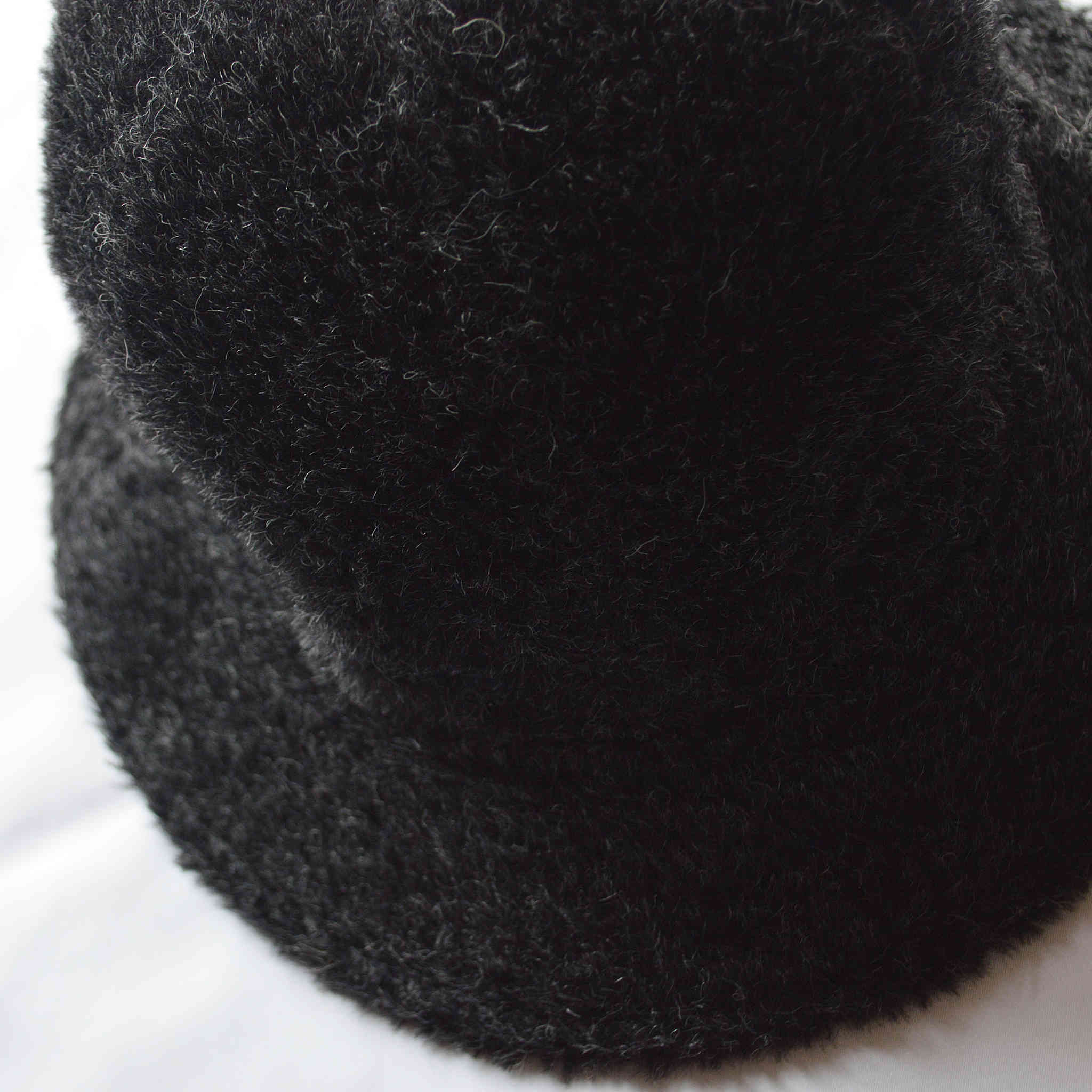 morno / WOOL SHAGGY METRO HAT  (BLACK)