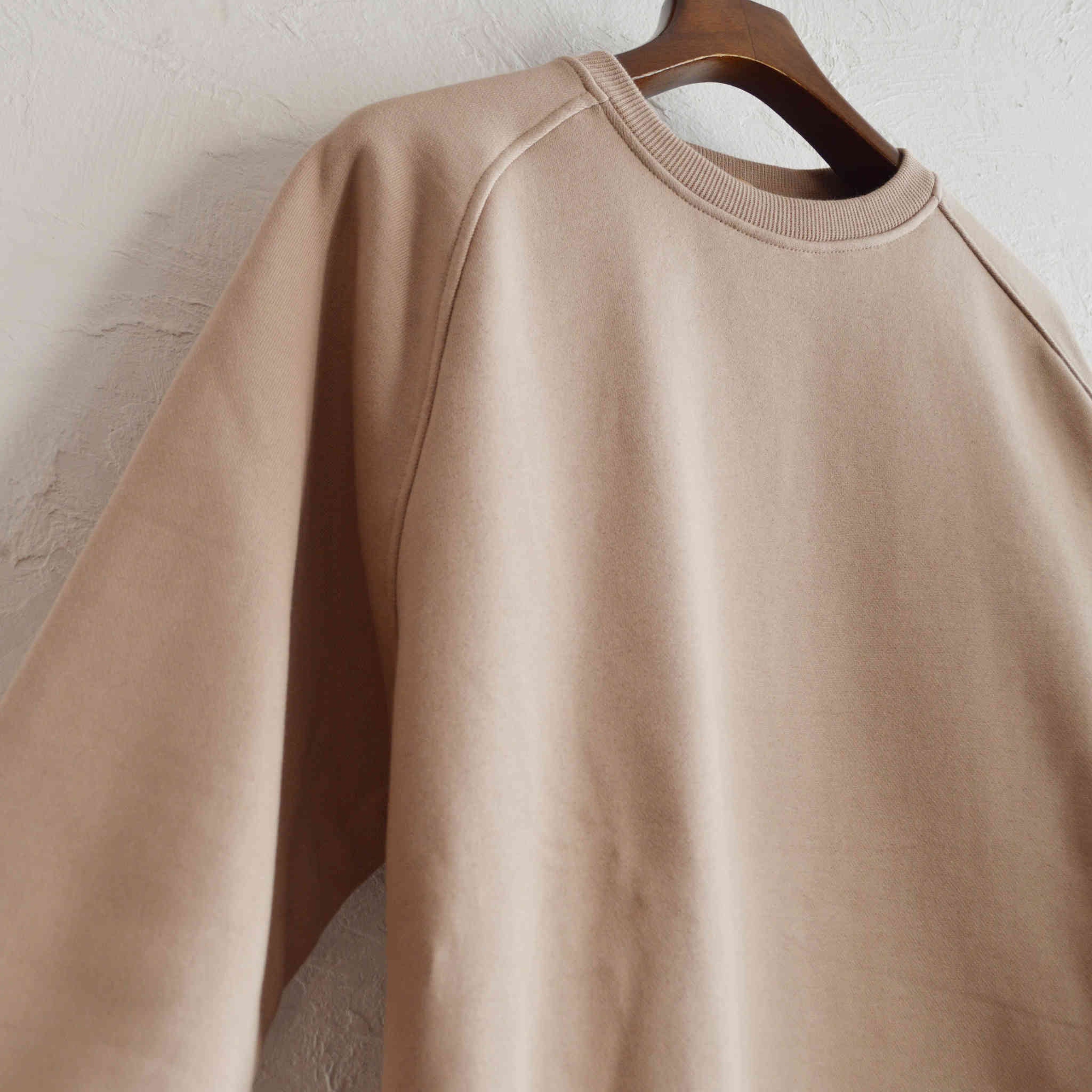 LAMOND ラモンド / SPAIN PIMA PULLOVER SWEAT スペインピマプルオーバースウェット (LIGHT BEIGE  ライトベージュ)