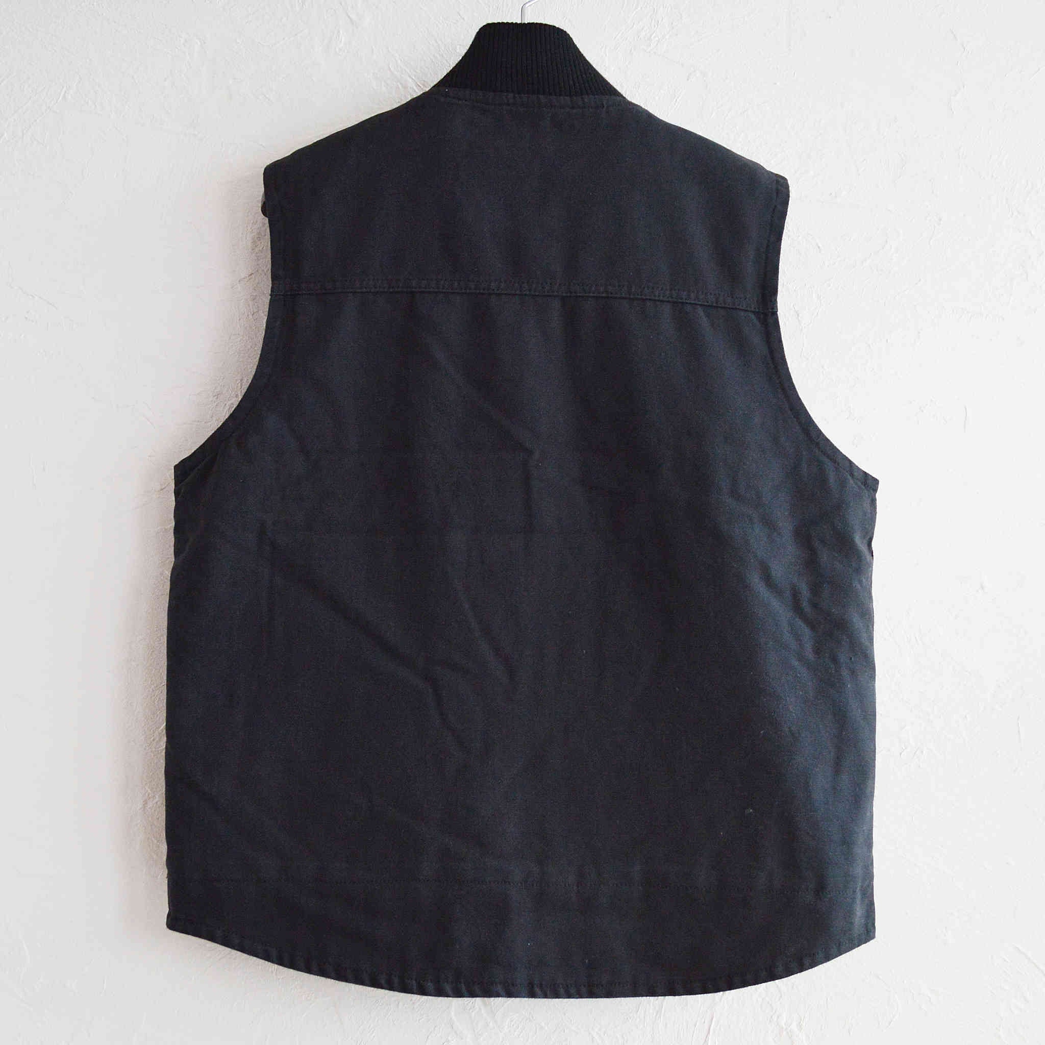 CornerStone コーナーストーン / Washed Duck Cloth Vest ウォッシュダッククロスベスト (BLACK ブラック)