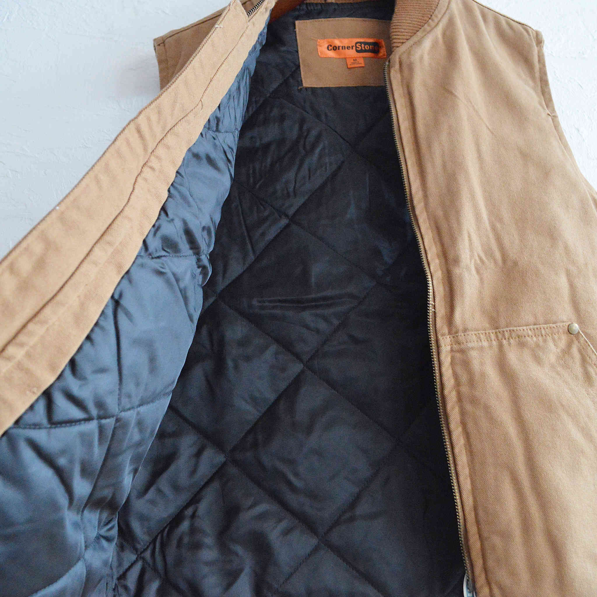 CornerStone コーナーストーン / Washed Duck Cloth Vest ウォッシュダッククロスベスト (DUCK BROWN  ダックブラウン)