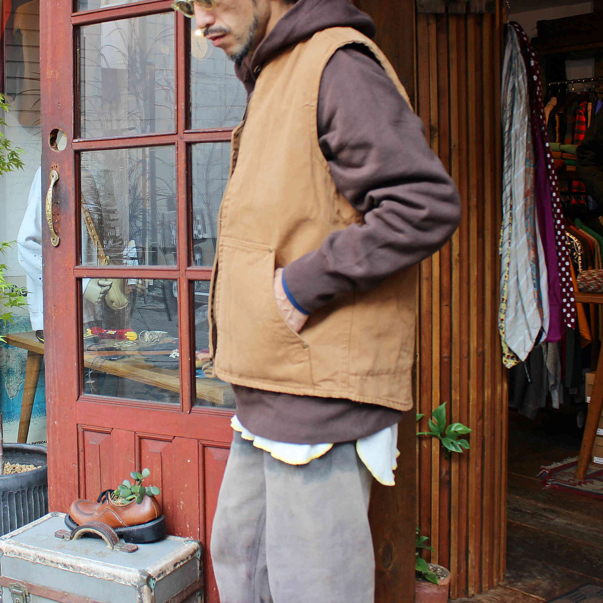 CornerStone コーナーストーン / Washed Duck Cloth Vest ウォッシュ