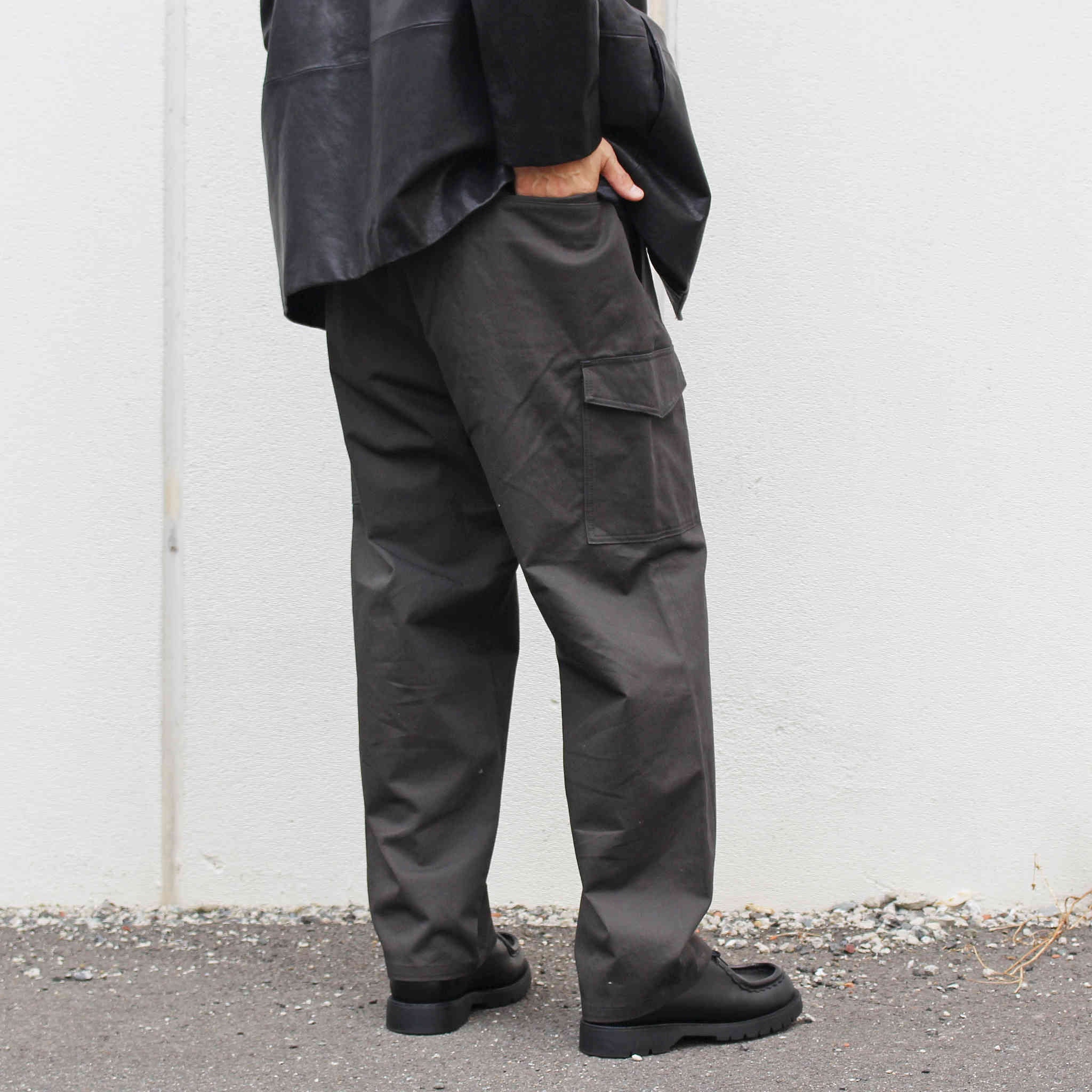 LAMOND ラモンド / VINTAGE CHINO CLOTH CARGO PANTS ビンテージチノクロスカーゴパンツ (SUMI スミ)