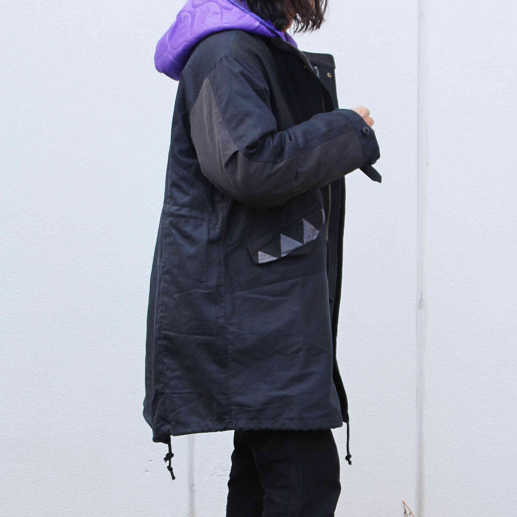 Nasngwam. ナスングワム / BARBARIAN MODS COAT バーバリアンモッズコート Msize (BLACK ブラック)