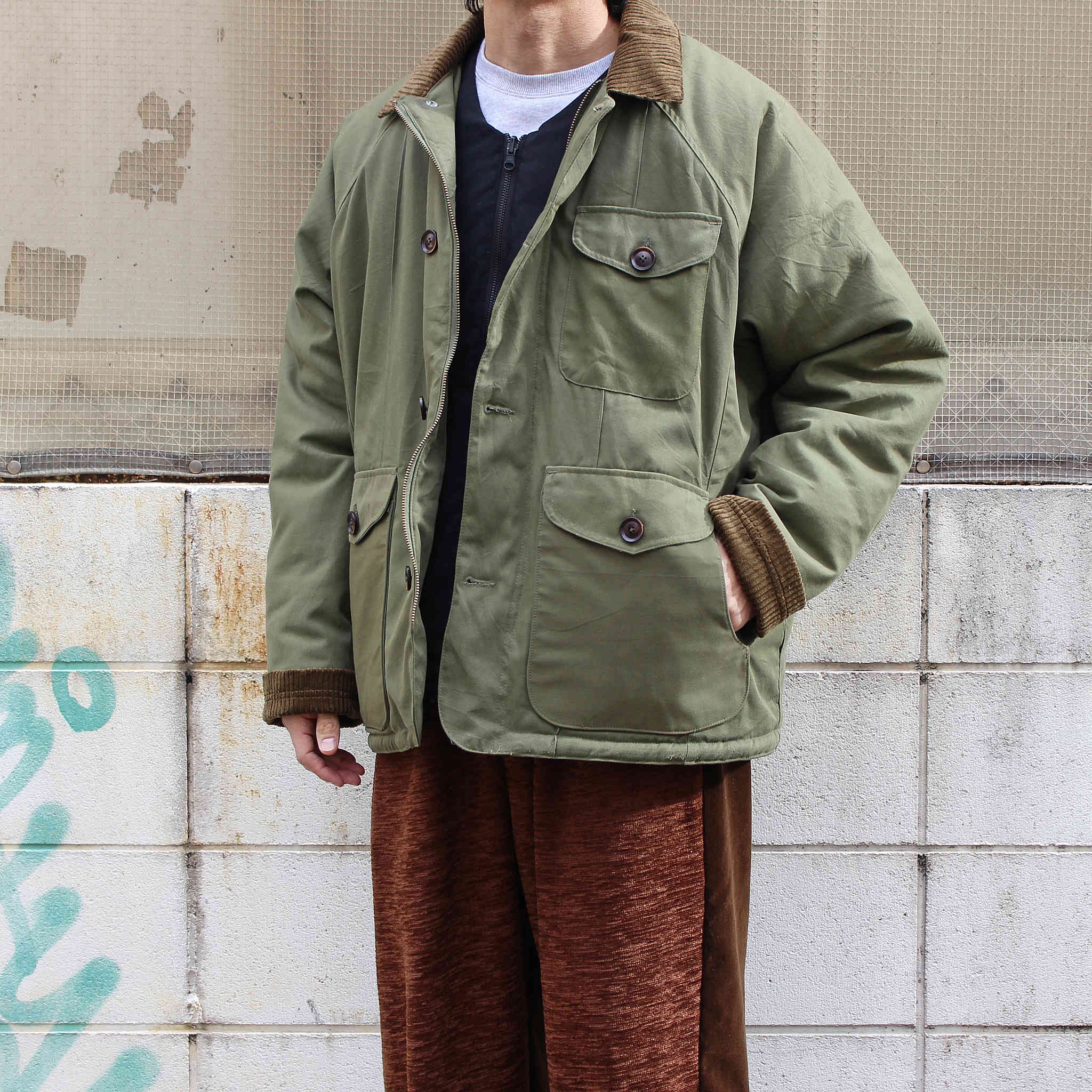 Nasngwam. ナスングワム / HUNCHBACK JACKET ハンチバックジャケット Lsize (OLIVE オリーブ)