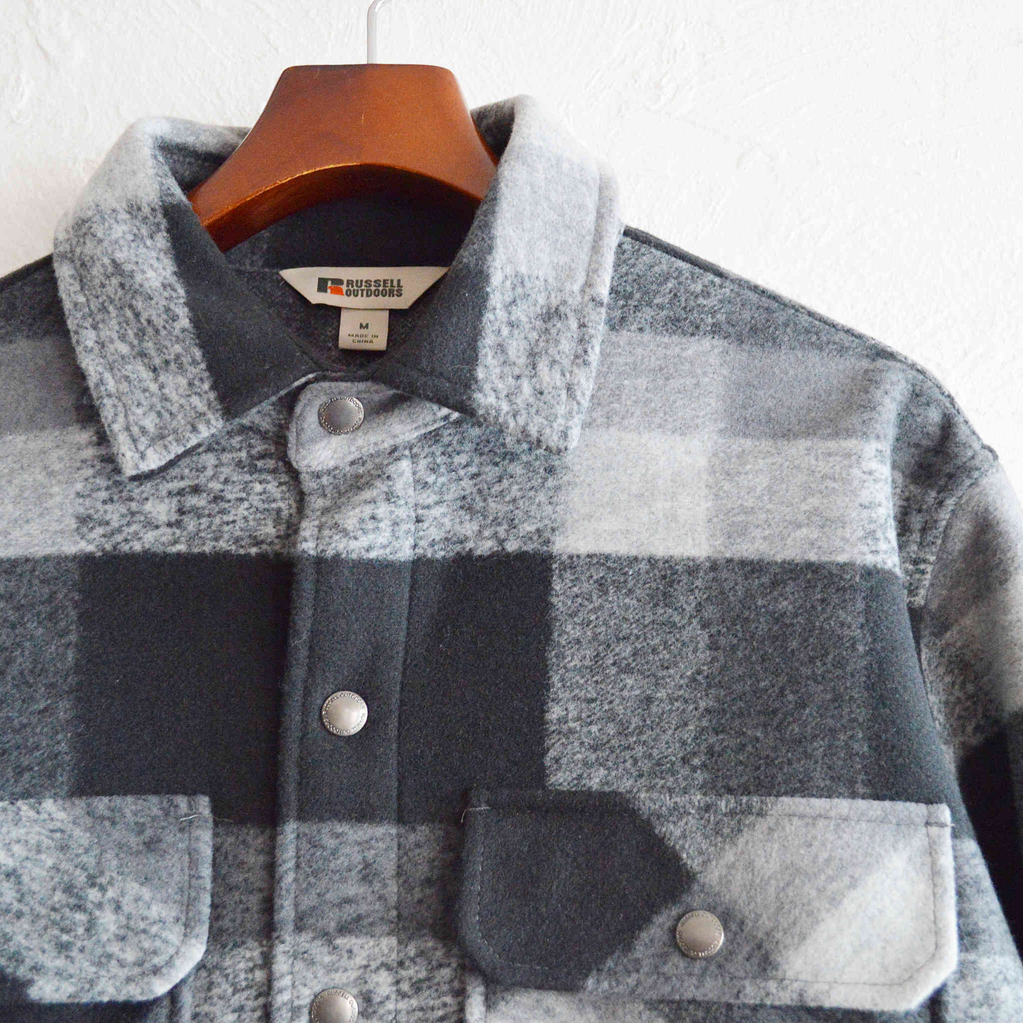 Russell Outdoors ラッセルアウトドア / Basin Jacket ベイスンジャケット (Deep Black Plaid ブラック)