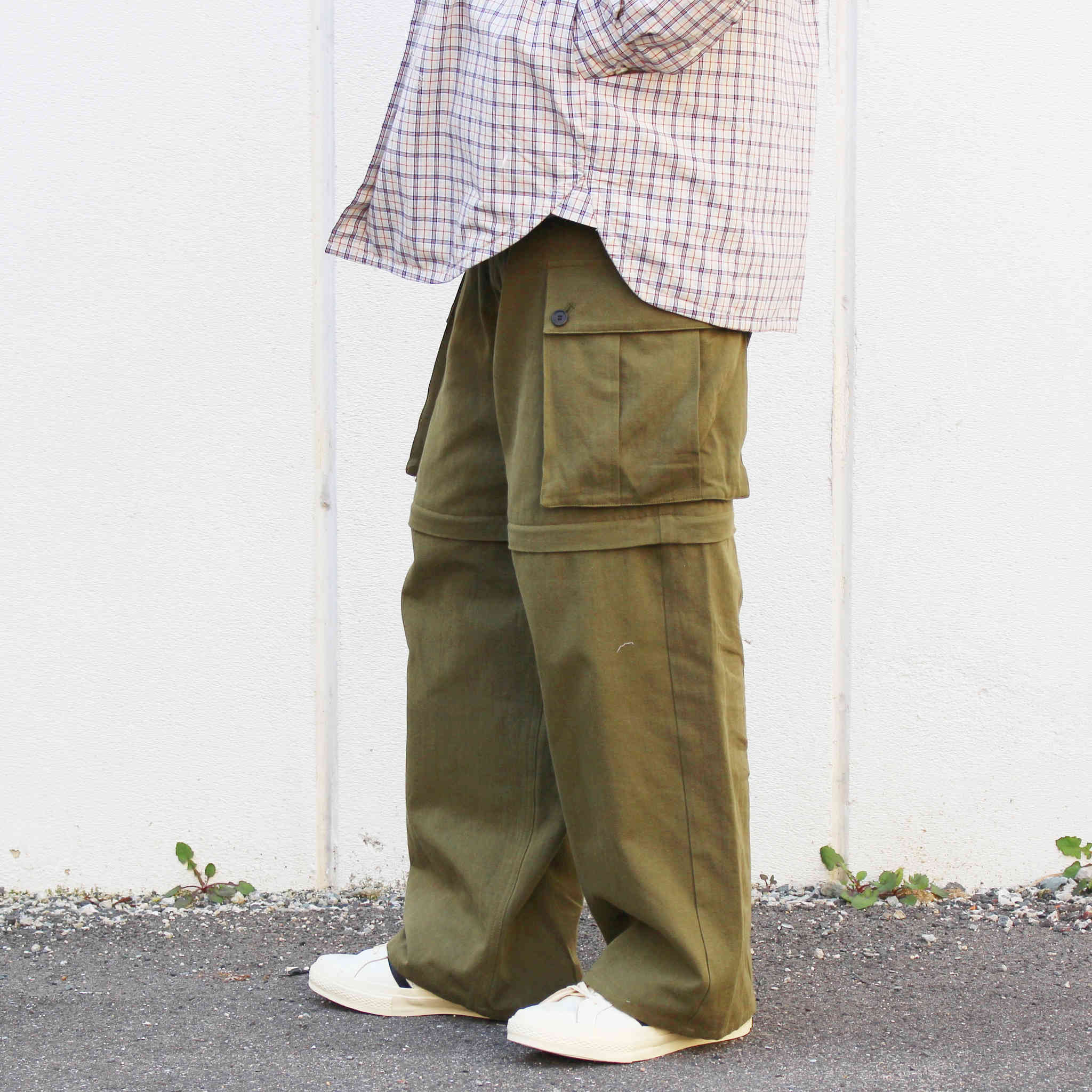 BASISBROEK バージスブルック / ZYCU 2WAYカーゴパンツ(OLIVE オリーブ)