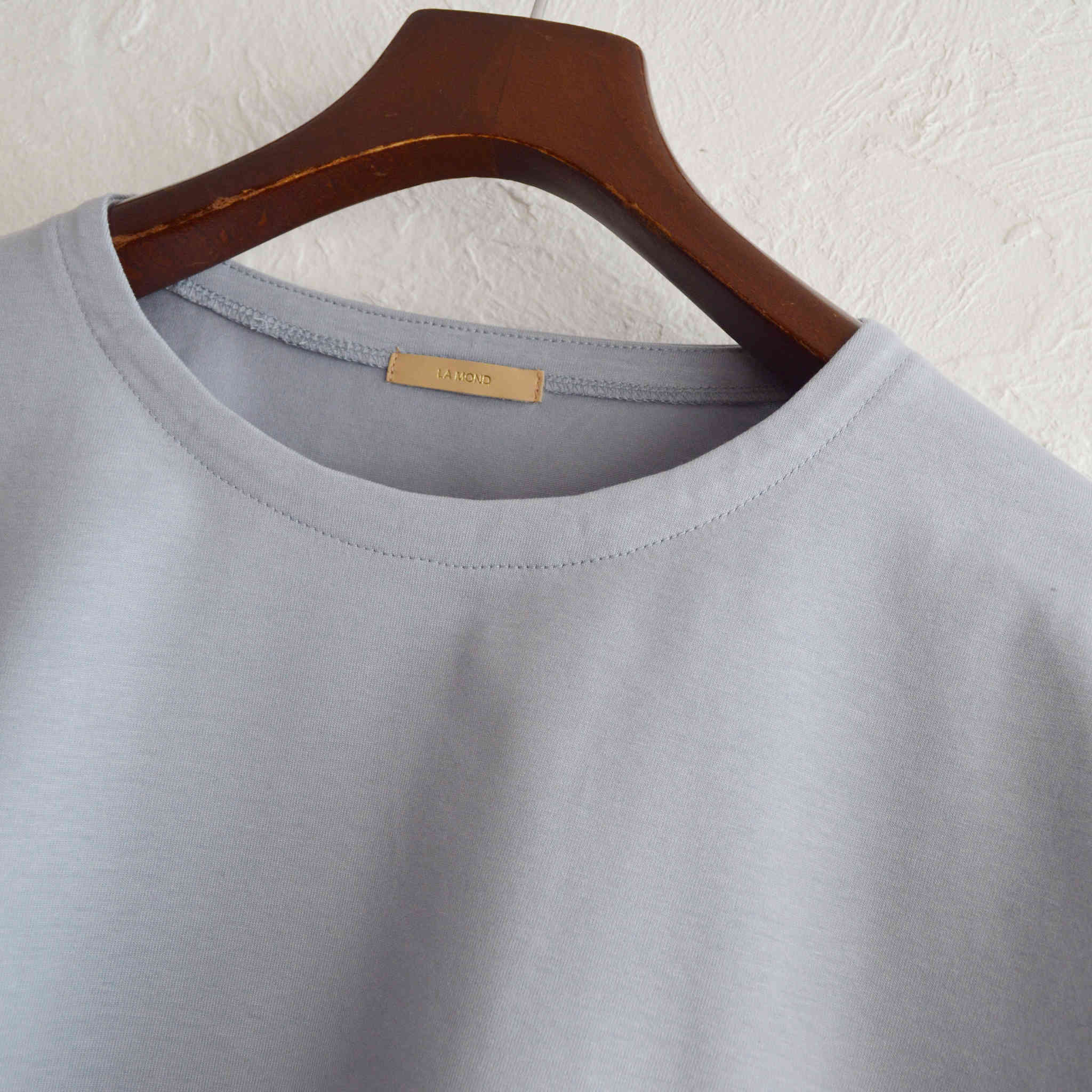 LAMOND ラモンド / ORGANIC COTTON BASQUE SHIRT オーガニックコットンバスクシャツ (SAX サックス)