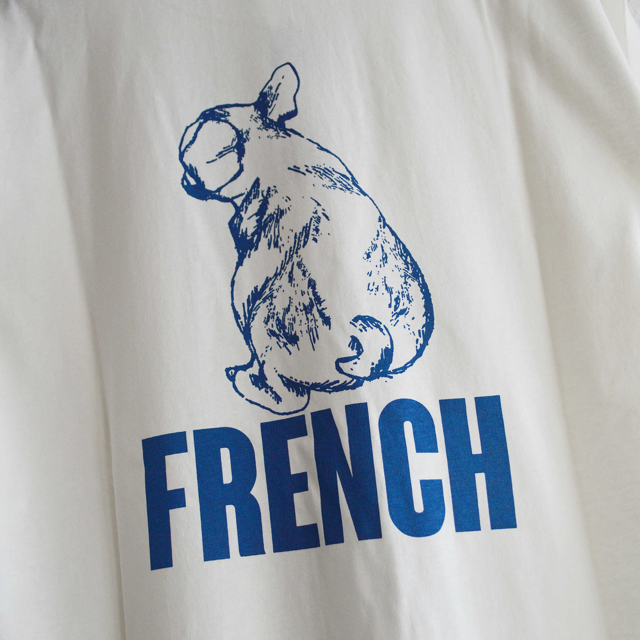 modemdesign モデムデザイン / USA Cotton print Tee FRENCH BULL ユーエスエーコ ットンプリントティー (WHITE ホワイト)