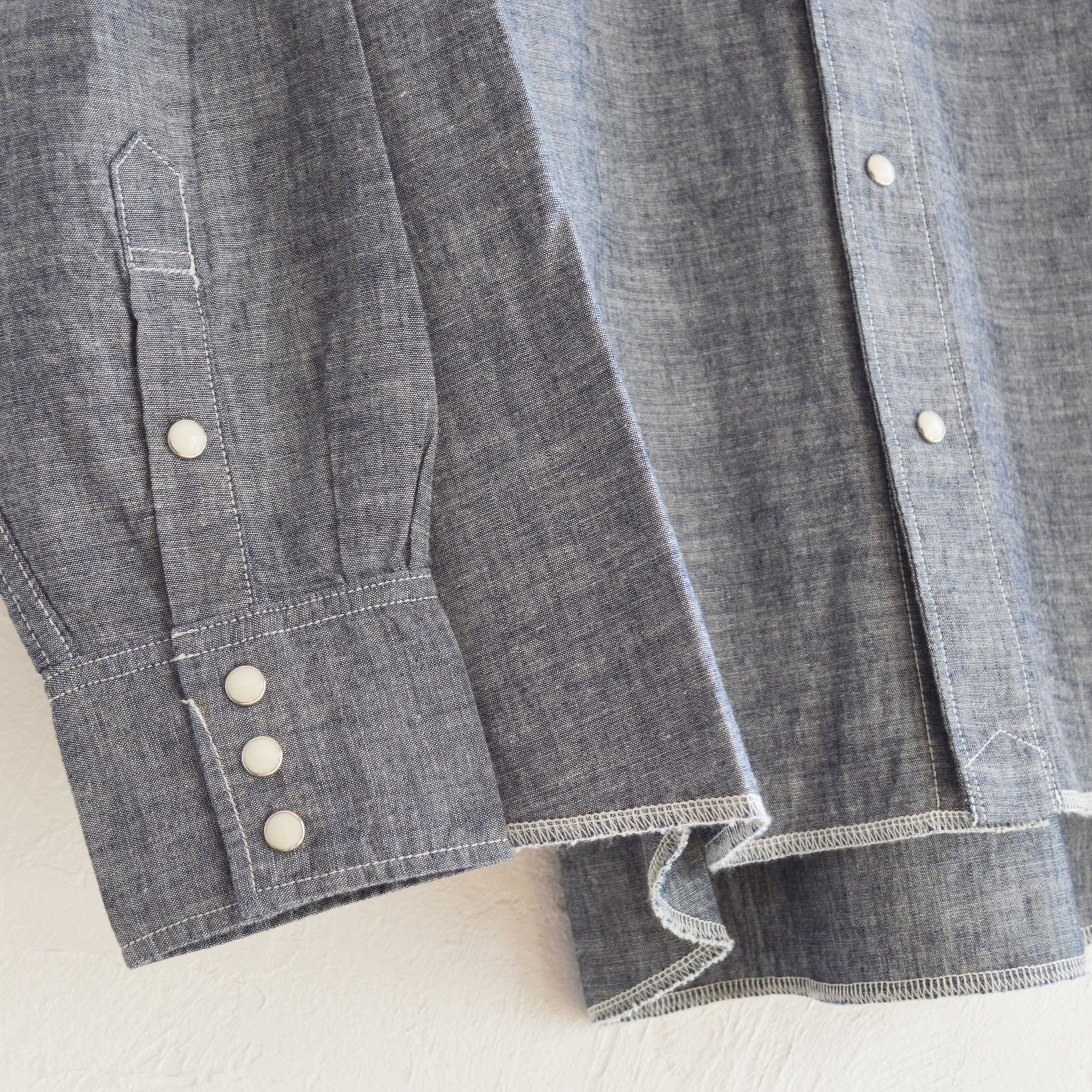 IMPRESTORE インプレストア / Chambray Western Shirts シャンブレーウエスタンシャツ (DARK BLUE ダークブルー)