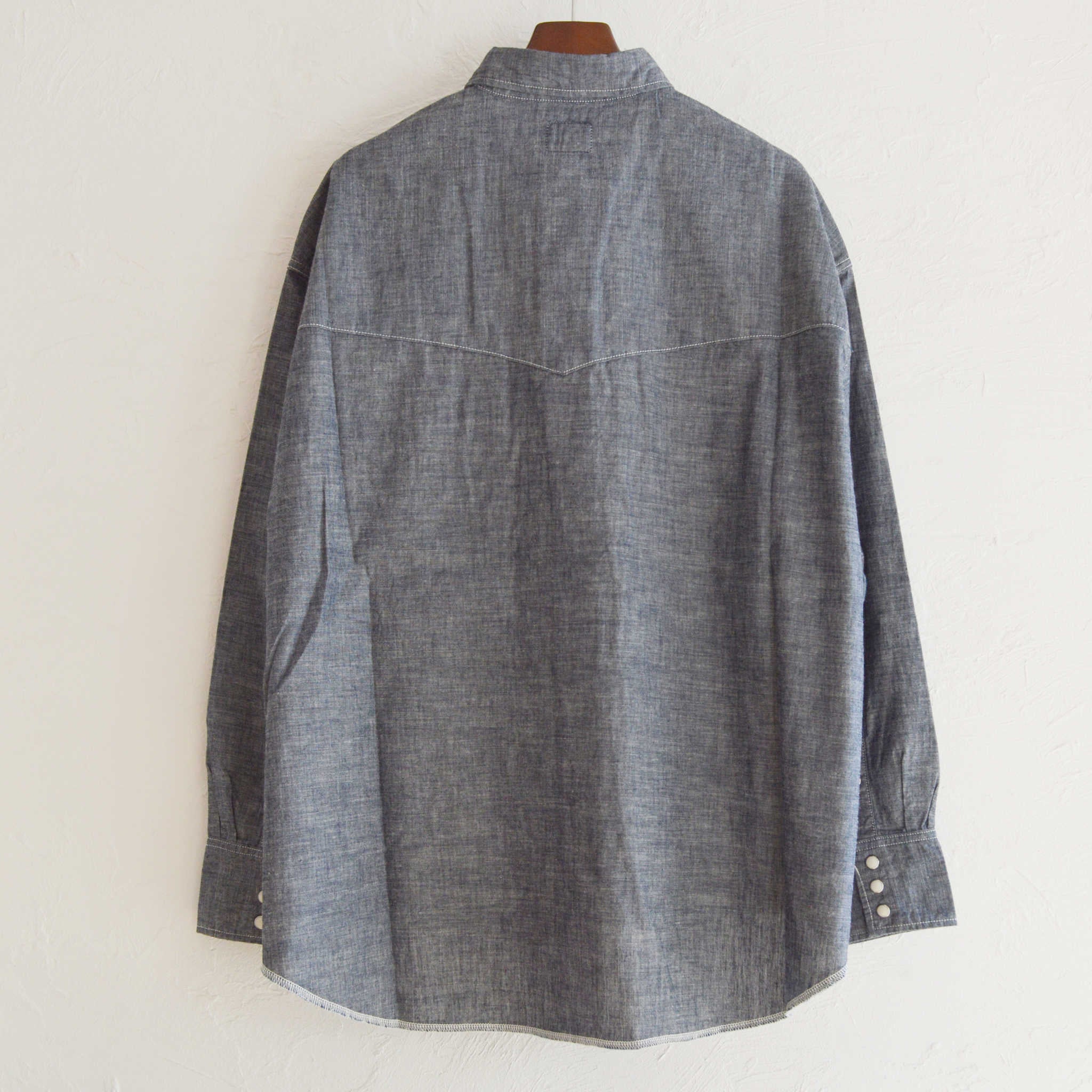 IMPRESTORE インプレストア / Chambray Western Shirts シャンブレーウエスタンシャツ (DARK BLUE ダークブルー)