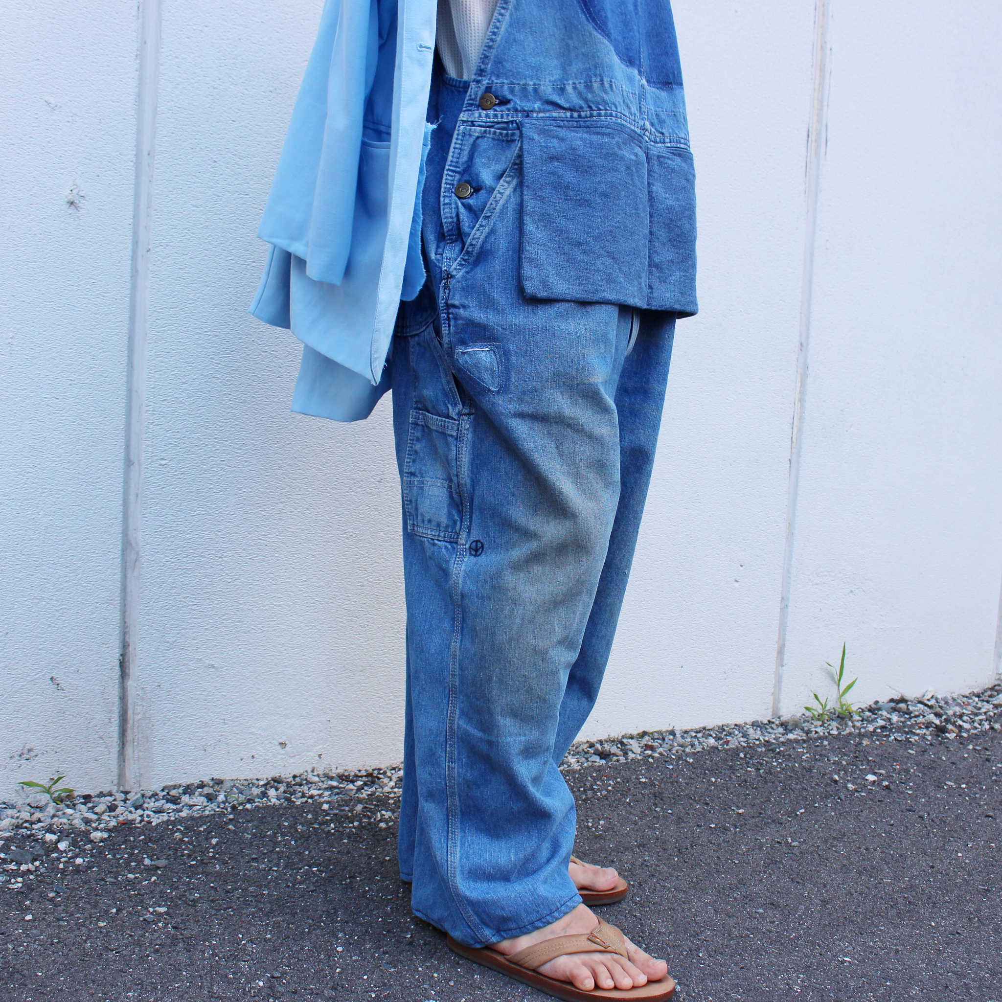 SUNNY SIDE UP サニーサイドアップ / RE DENIM OVERALL リメイクデニムオーバーオール