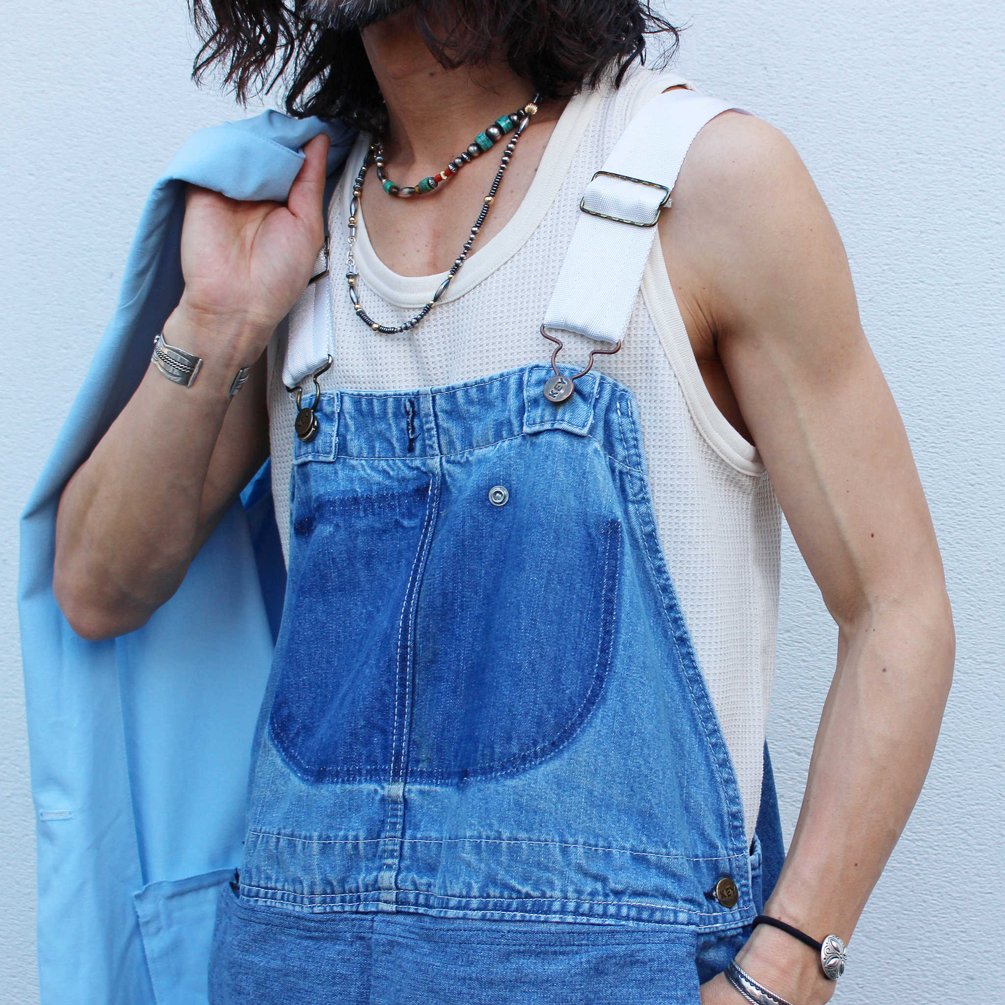 SUNNY SIDE UP サニーサイドアップ / RE DENIM OVERALL リメイクデニムオーバーオール