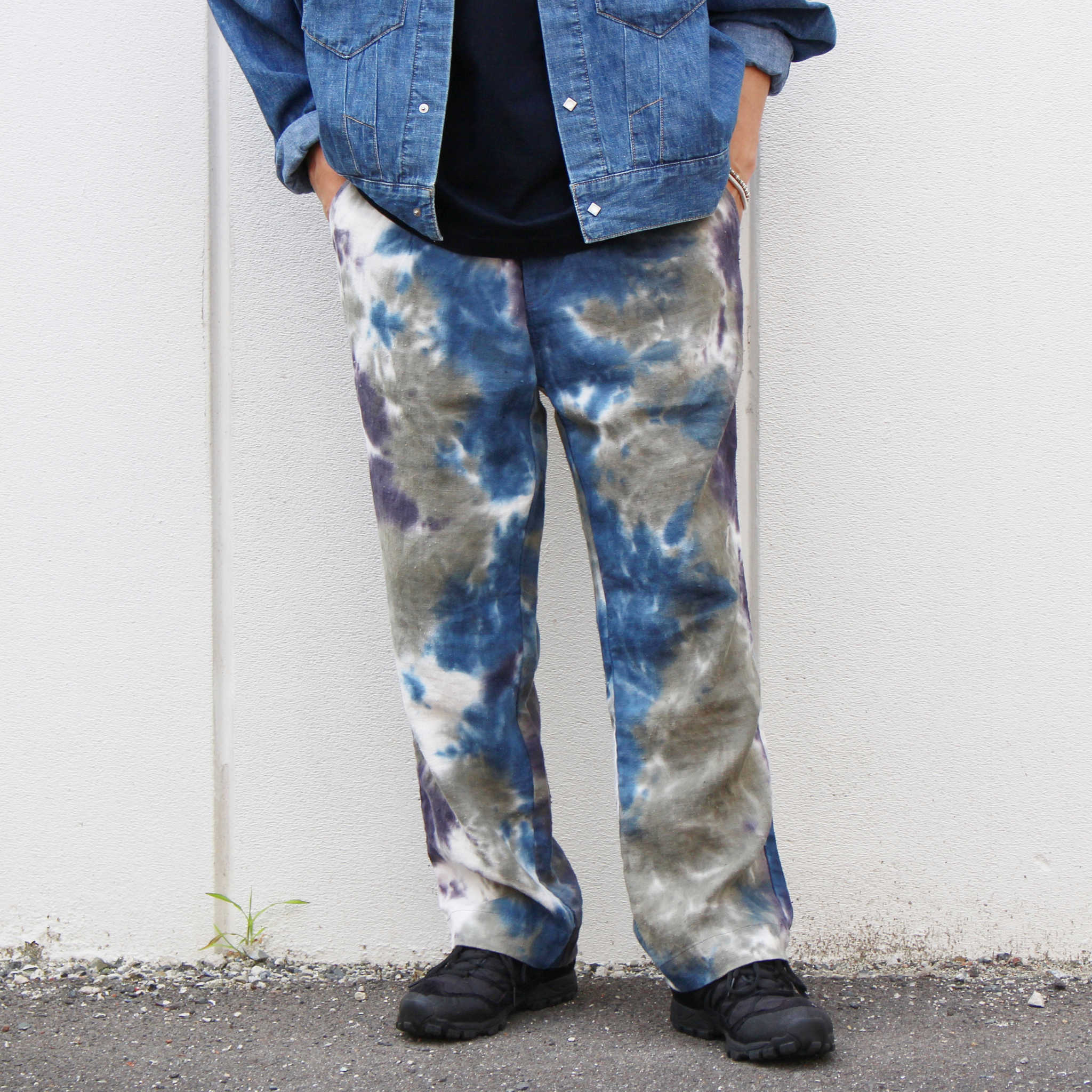 Nasngwam. ナスングワム / CLAY GEEK PANTS クレイジークパンツ (NAVY ネイビー)