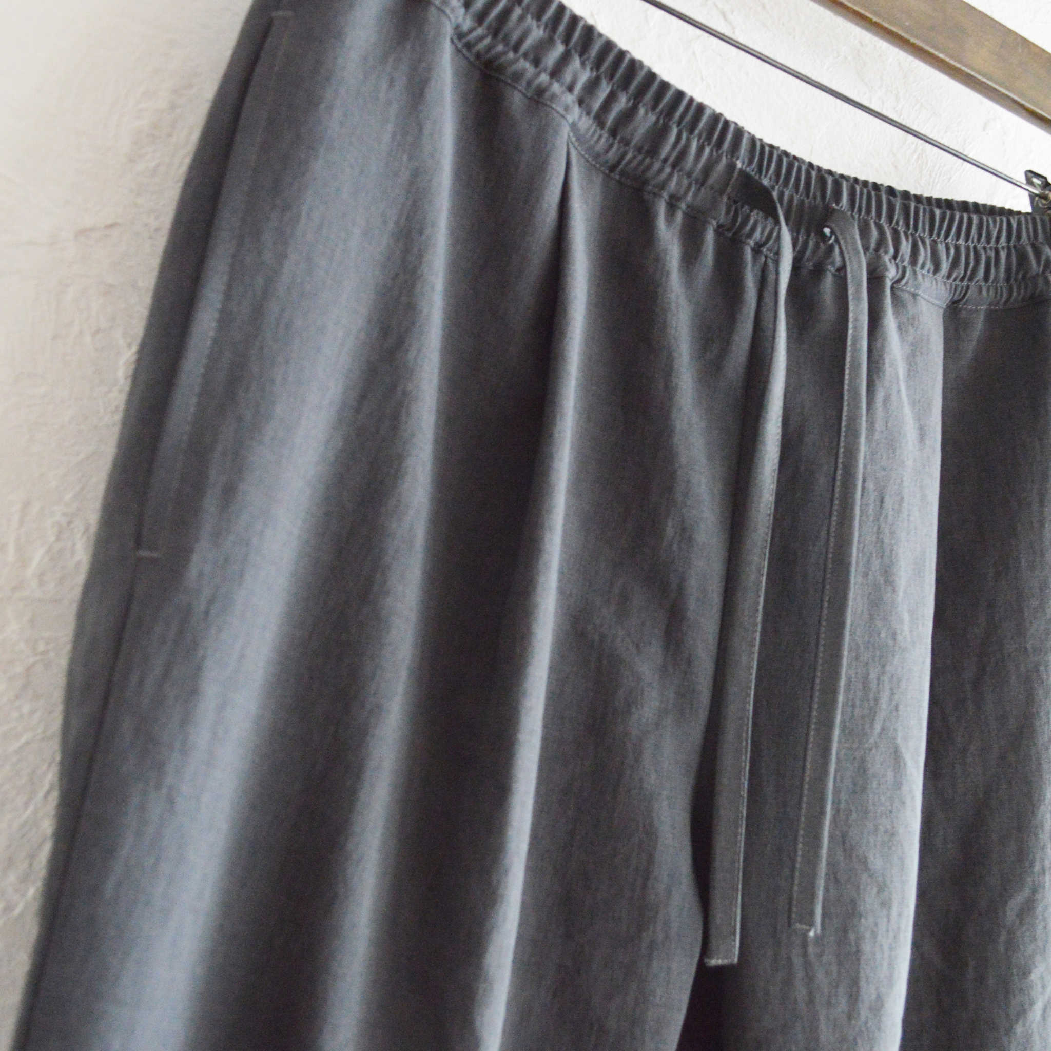 LAMOND ラモンド / SHARI PANTS シャリパンツ (CHAMBRAY BLACK シャンブレーブラック)