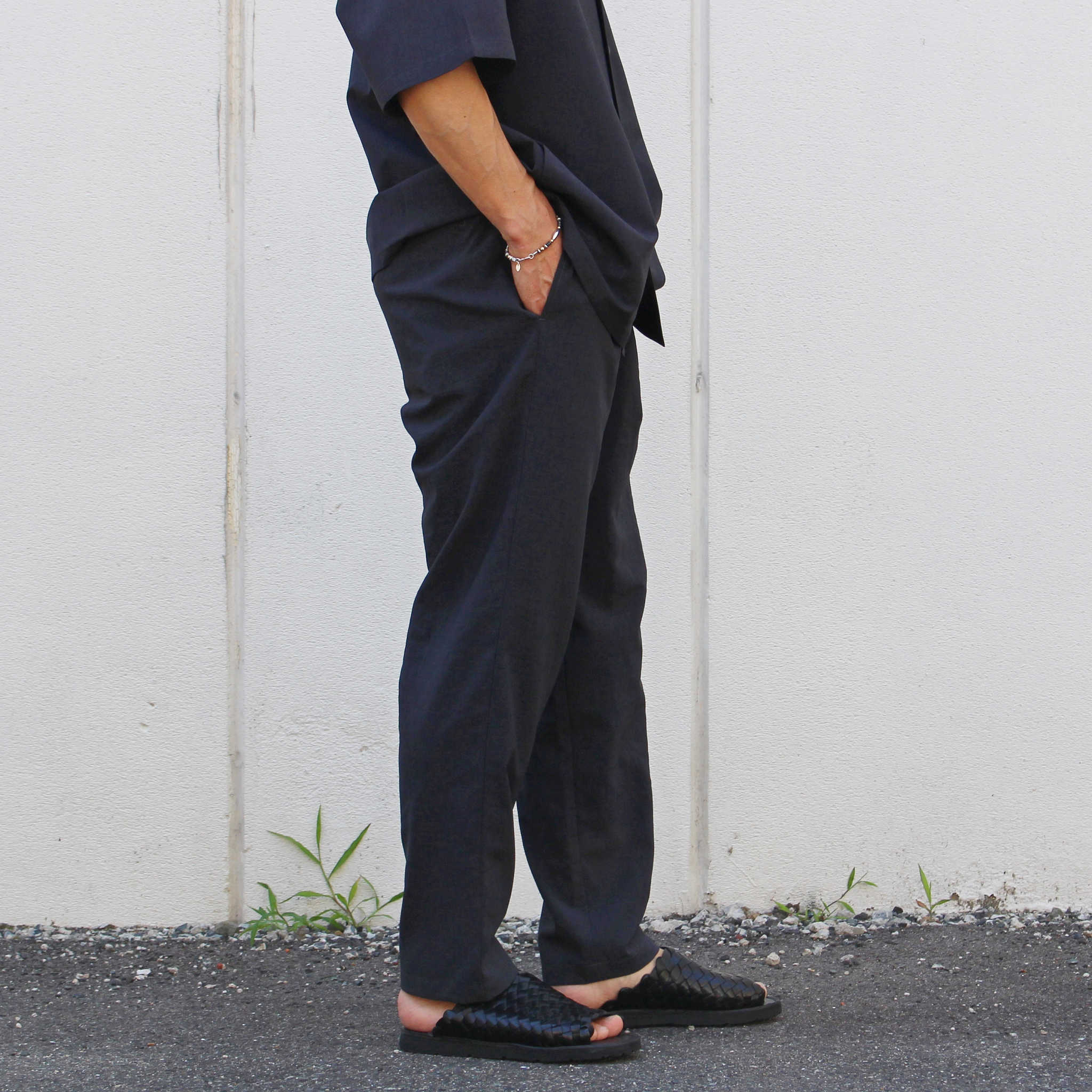 LAMOND ラモンド / SHARI PANTS シャリパンツ (CHAMBRAY BLACK シャンブレーブラック)