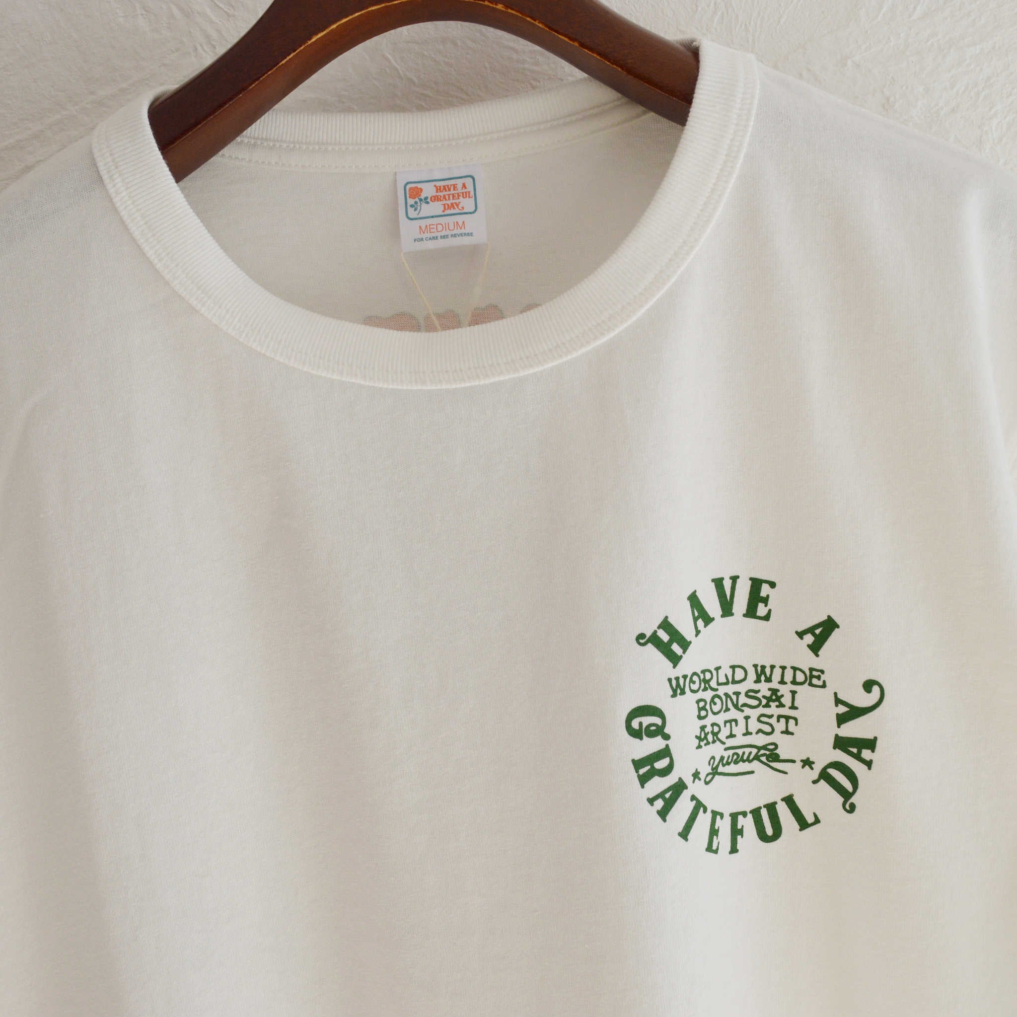 HAVE A GRATEFUL DAY ハブアグレイトフルデイ / YH×HGD T-SHIRT -TERRAPIN テラピン (WHITE ホワイト)