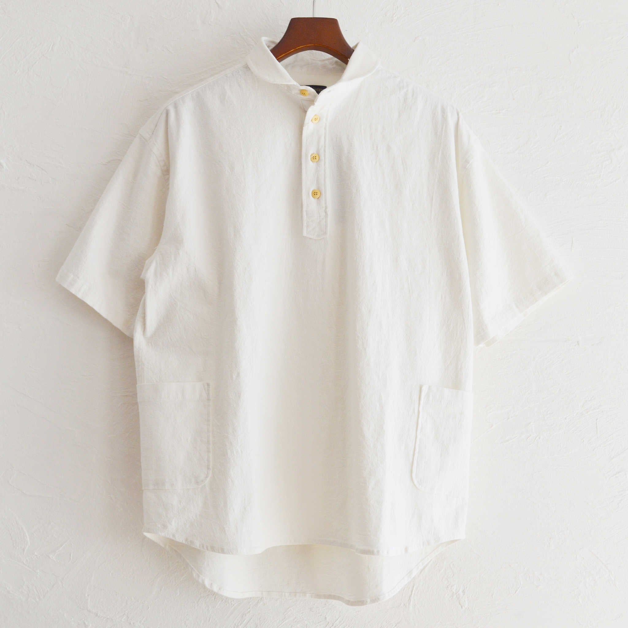 modemdesign モデムデザイン / Gardening pullover shirt ガーデニングプルオーバーシャツ (WHITE ホワイト)