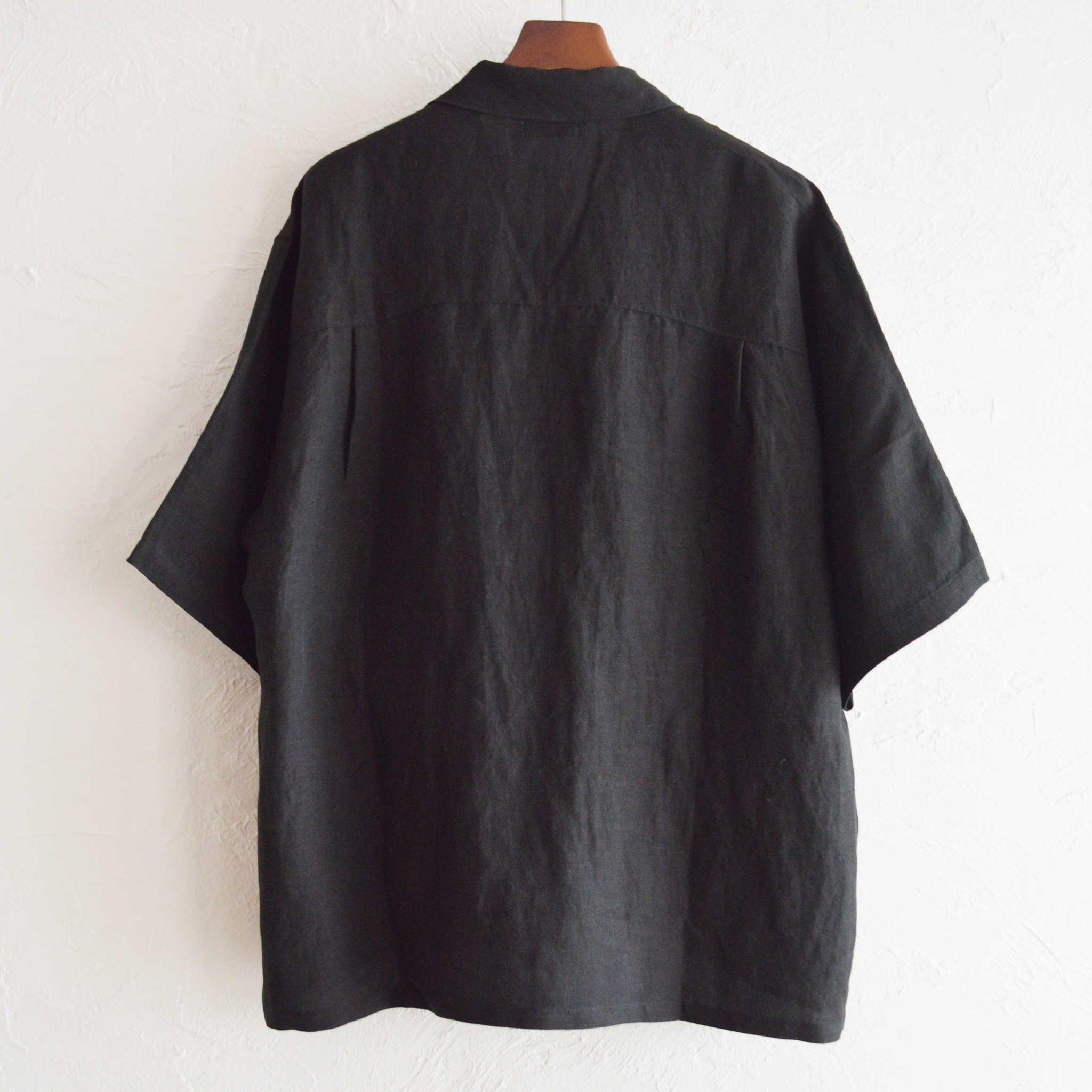 LAMOMD ラモンド / LINEN SHIRTS リネンシャツ (BLACK ブラック)