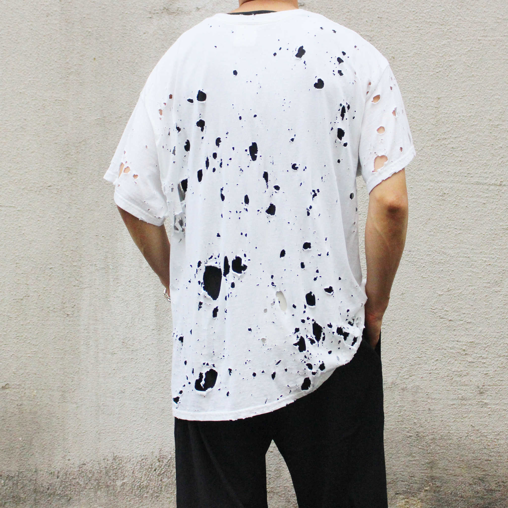 BIG P.PRODUCT ビッグピープロダクト / Remake Destory WHITE Tee リメイクデストロイホワイトティー