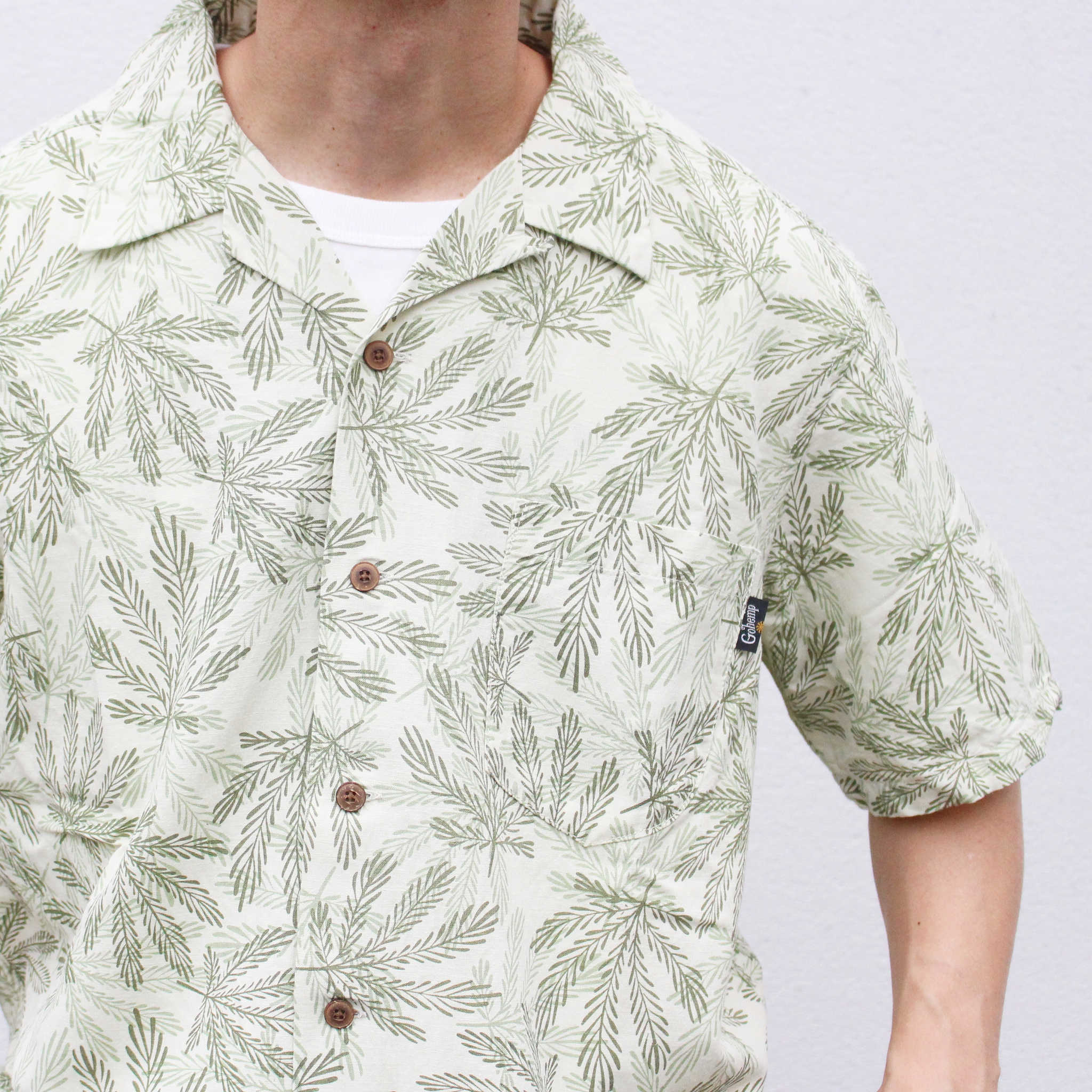 GOHEMP ゴーヘンプ / OPEN MIND SHIRTS オープンマインドシャツ (GREEN グリーン)