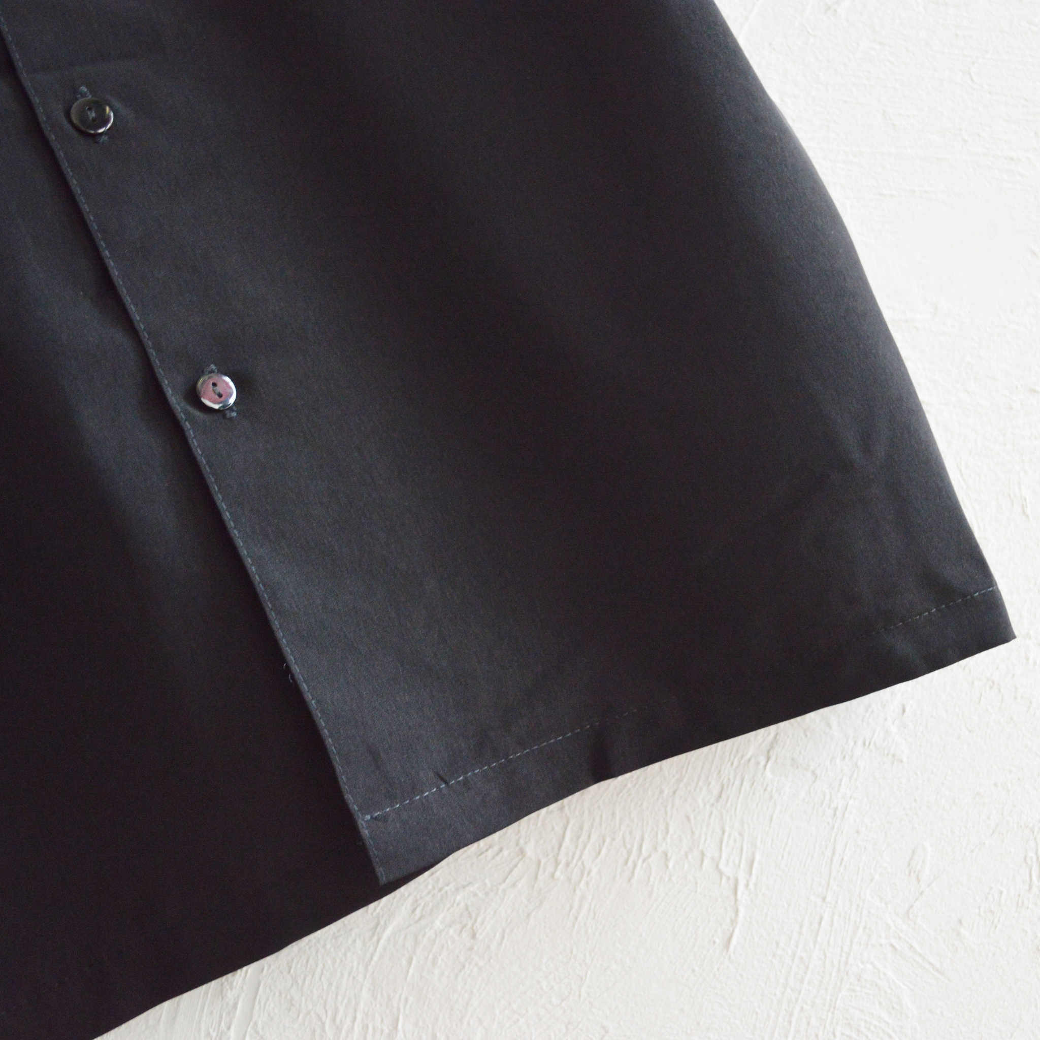 CalTop キャルトップ / OPEN COLLAR S/S SHIRTS オープンカラー半袖シャツ (BLACK ブラック)