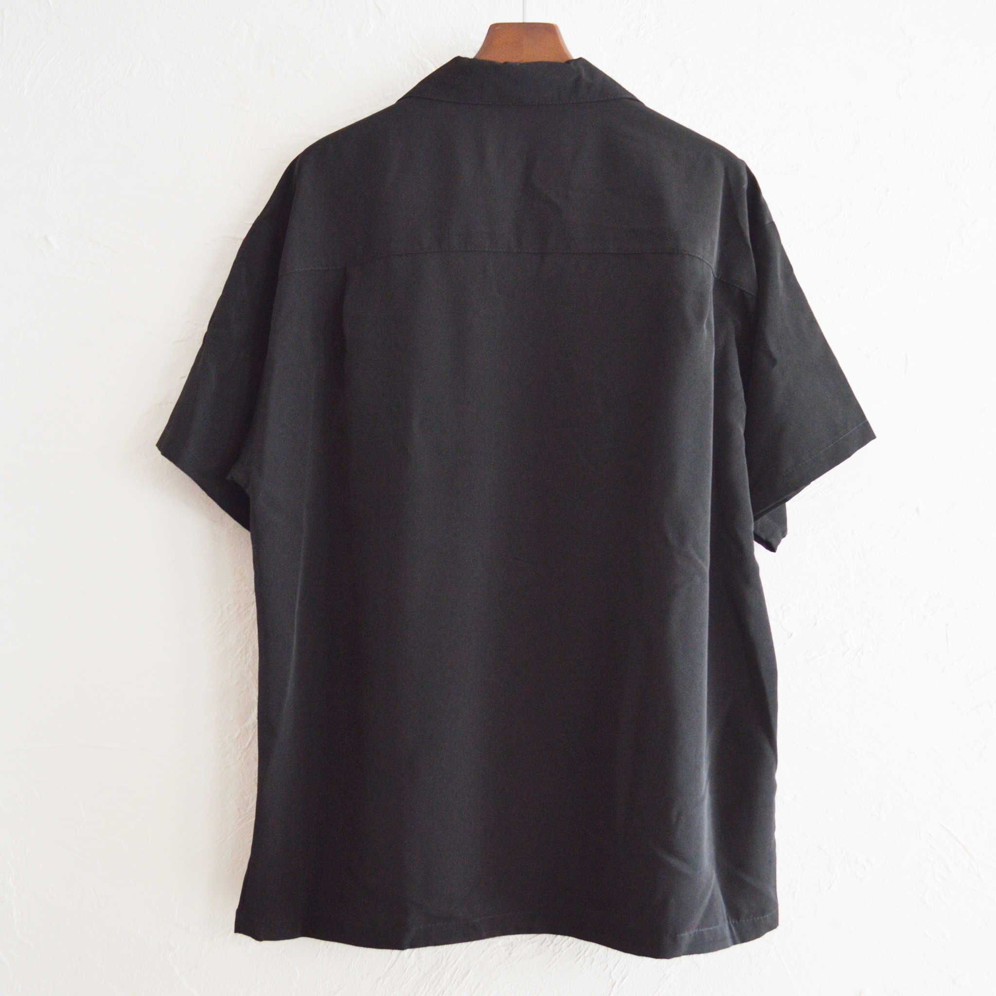 CalTop キャルトップ / OPEN COLLAR S/S SHIRTS オープンカラー半袖シャツ (BLACK ブラック)