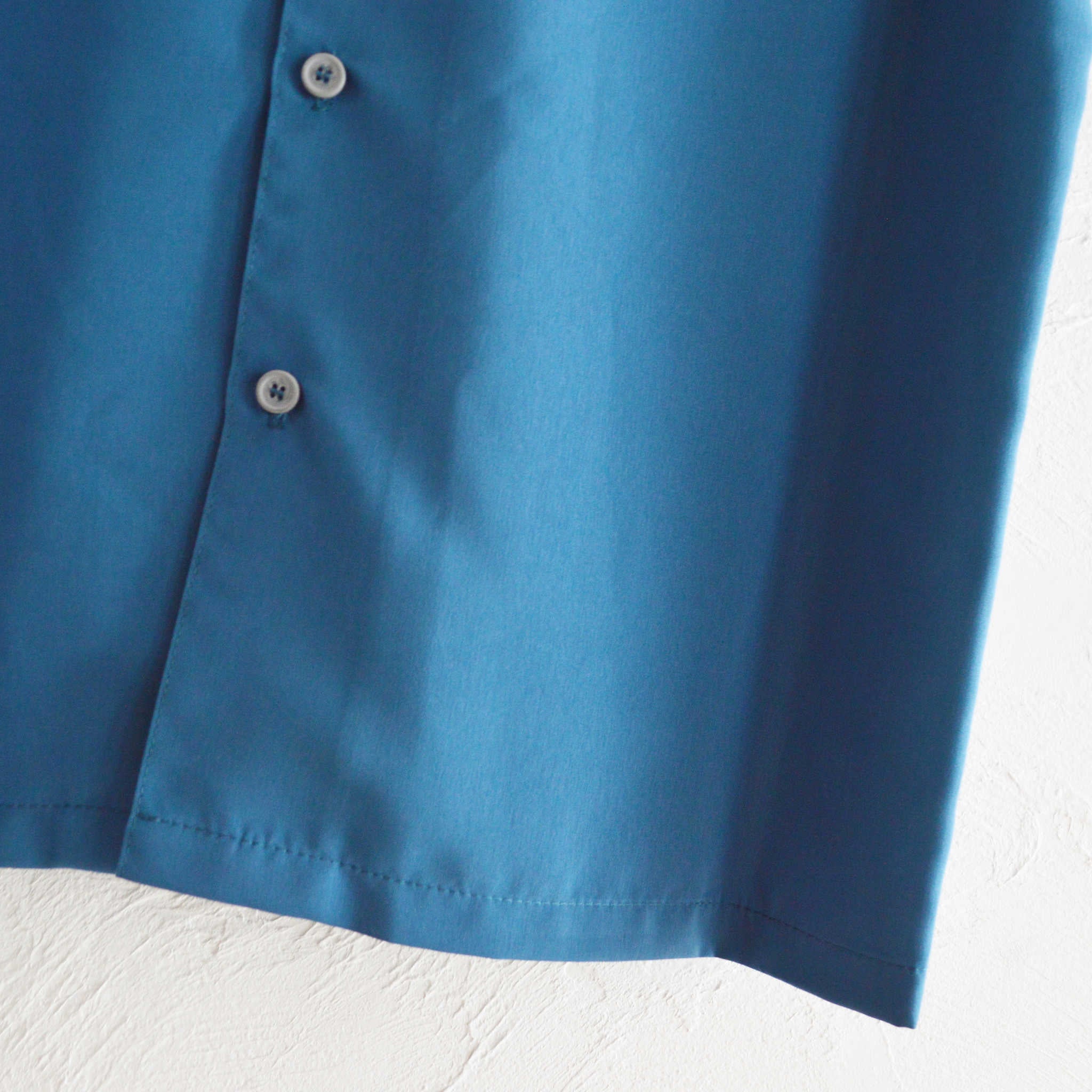 CalTop キャルトップ / OPEN COLLAR S/S SHIRTS オープンカラー半袖シャツ (SAGE BLUE セージブルー)