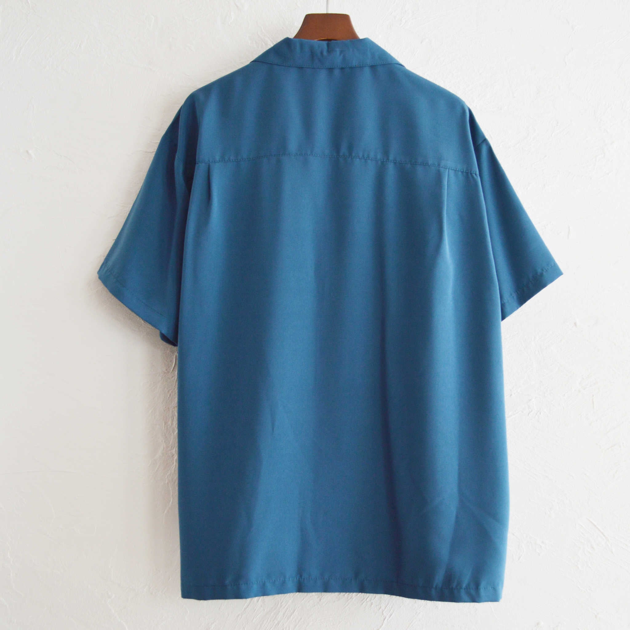 CalTop キャルトップ / OPEN COLLAR S/S SHIRTS オープンカラー半袖シャツ (SAGE BLUE セージブルー)