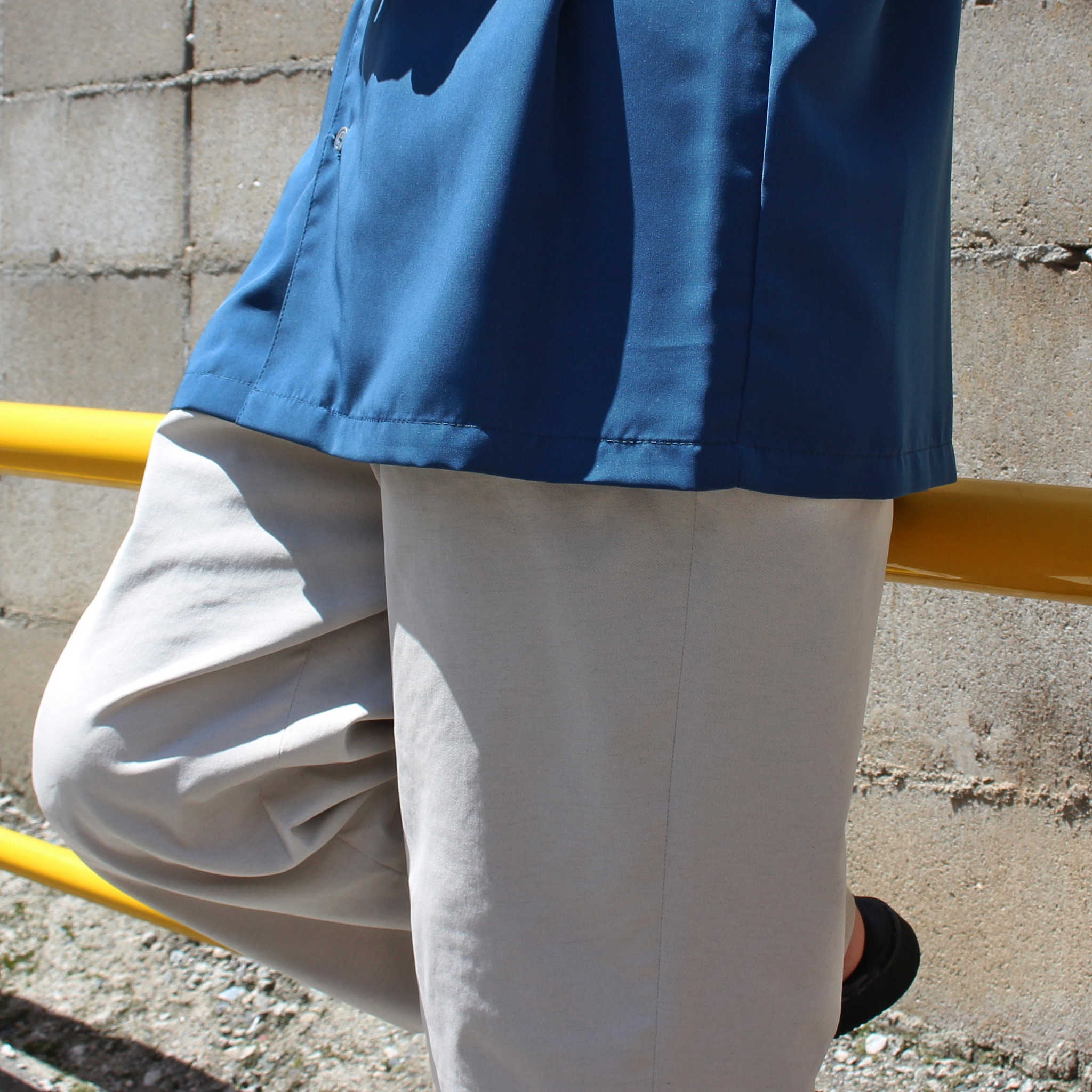 CalTop キャルトップ / OPEN COLLAR S/S SHIRTS オープンカラー半袖シャツ (SAGE BLUE セージブルー)