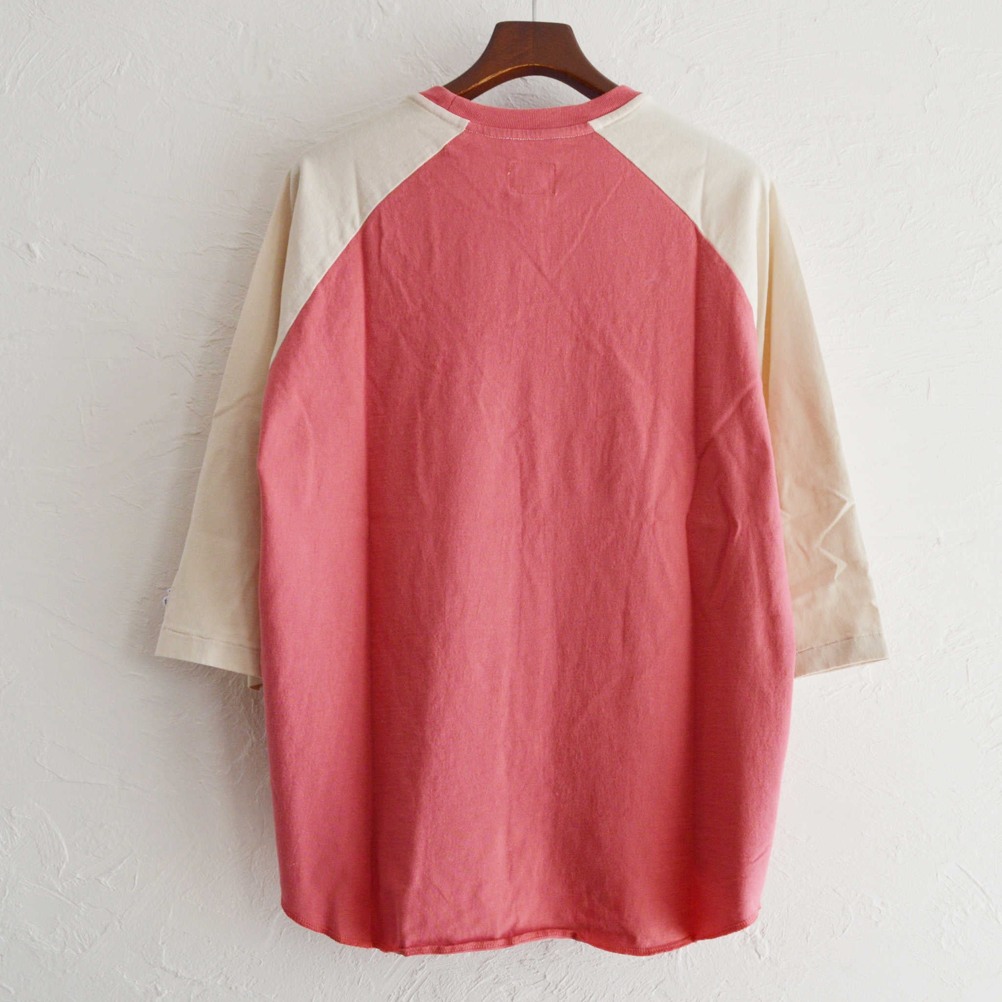 IMPRESTORE インプレストア / ARNOLD RAGLAN SLEEVE T-SHIRT アーノルドラグランスリーブティーシャツ (faded red / ivory フェードレッドアイボリー)