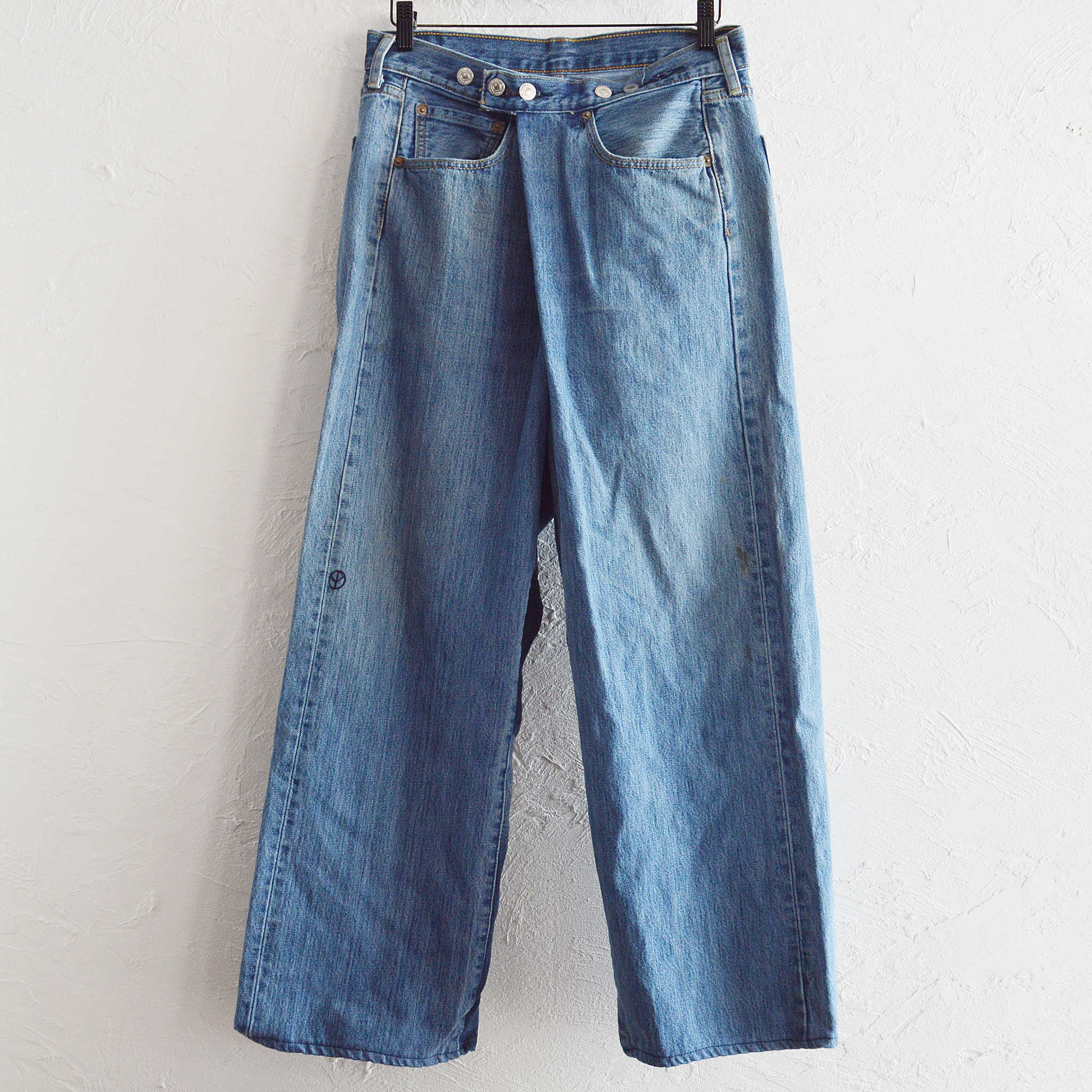 SUNNY SIDE UP サニーサイドアップ / WRAP DENIM PT ラップデニムパンツ size2 (BLUE ブルー