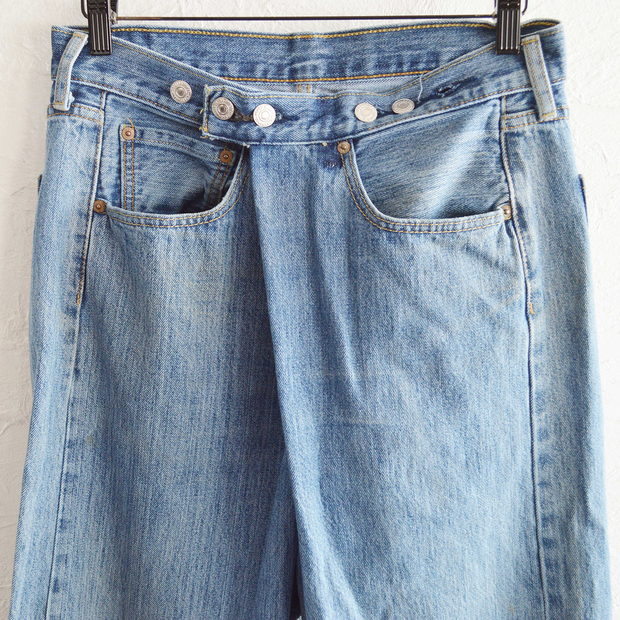 SUNNY SIDE UP サニーサイドアップ / WRAP DENIM PT ラップデニムパンツ size2 (BLUE ブルー