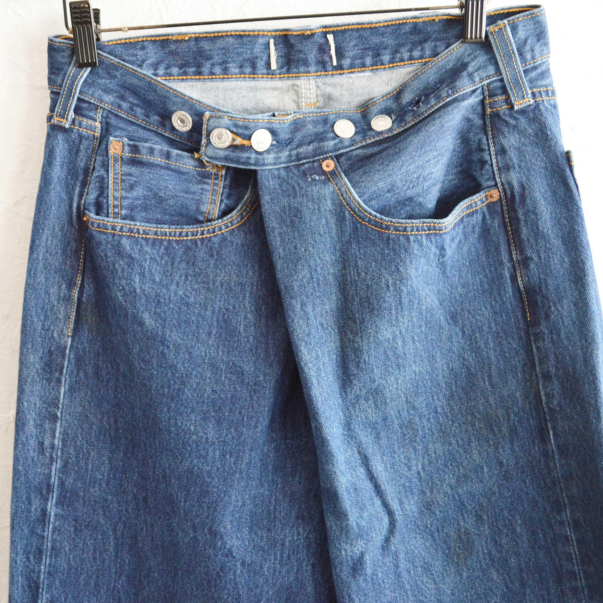 SUNNY SIDE UP サニーサイドアップ / WRAP DENIM PT ラップデニムパンツ size3 (BLUE ブルー)