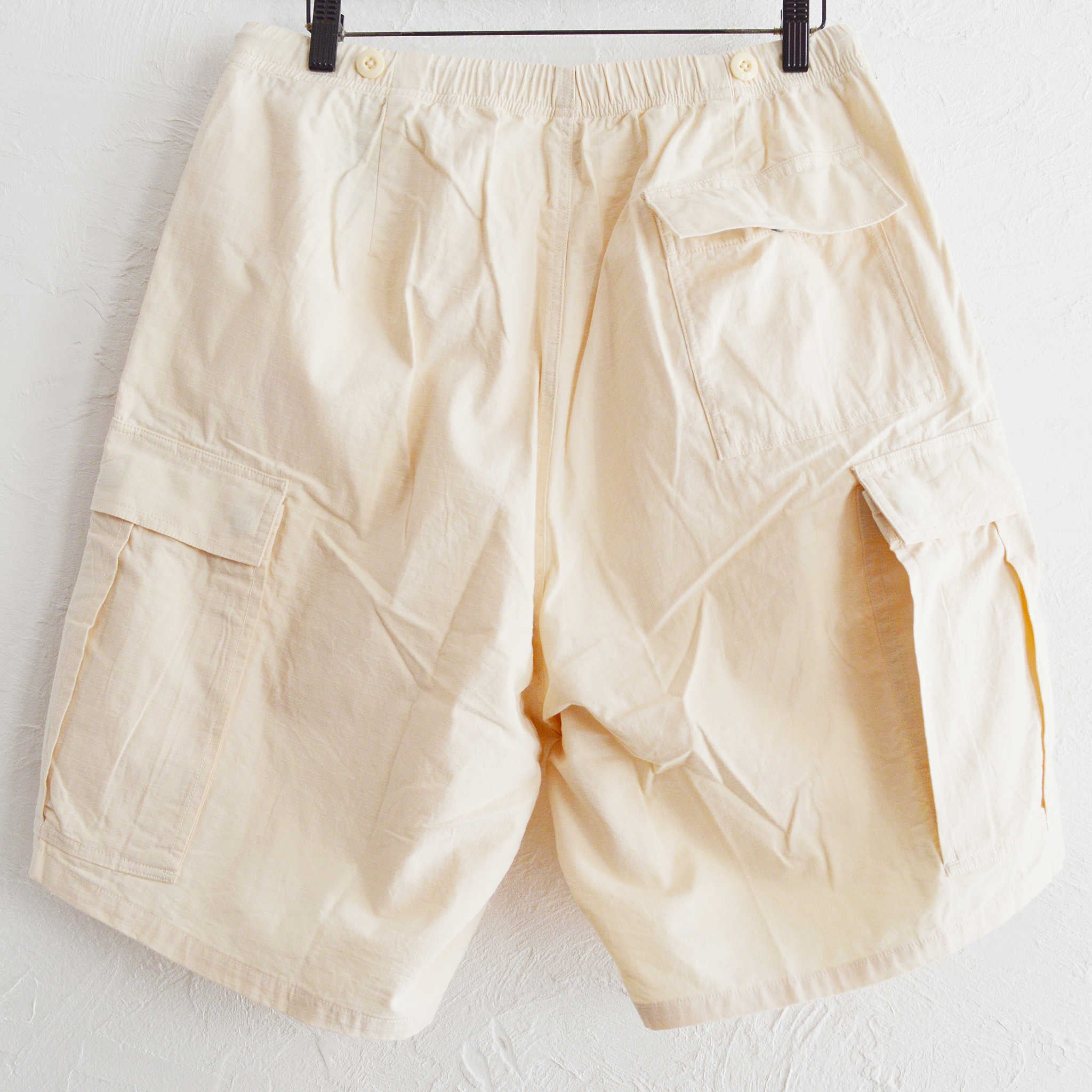 IMPRESTORE インプレストア / RANDY SHORTS RIP | EASY SHORTS ランディーショーツリップ (LIGHT BEIGE ライトベージュ)