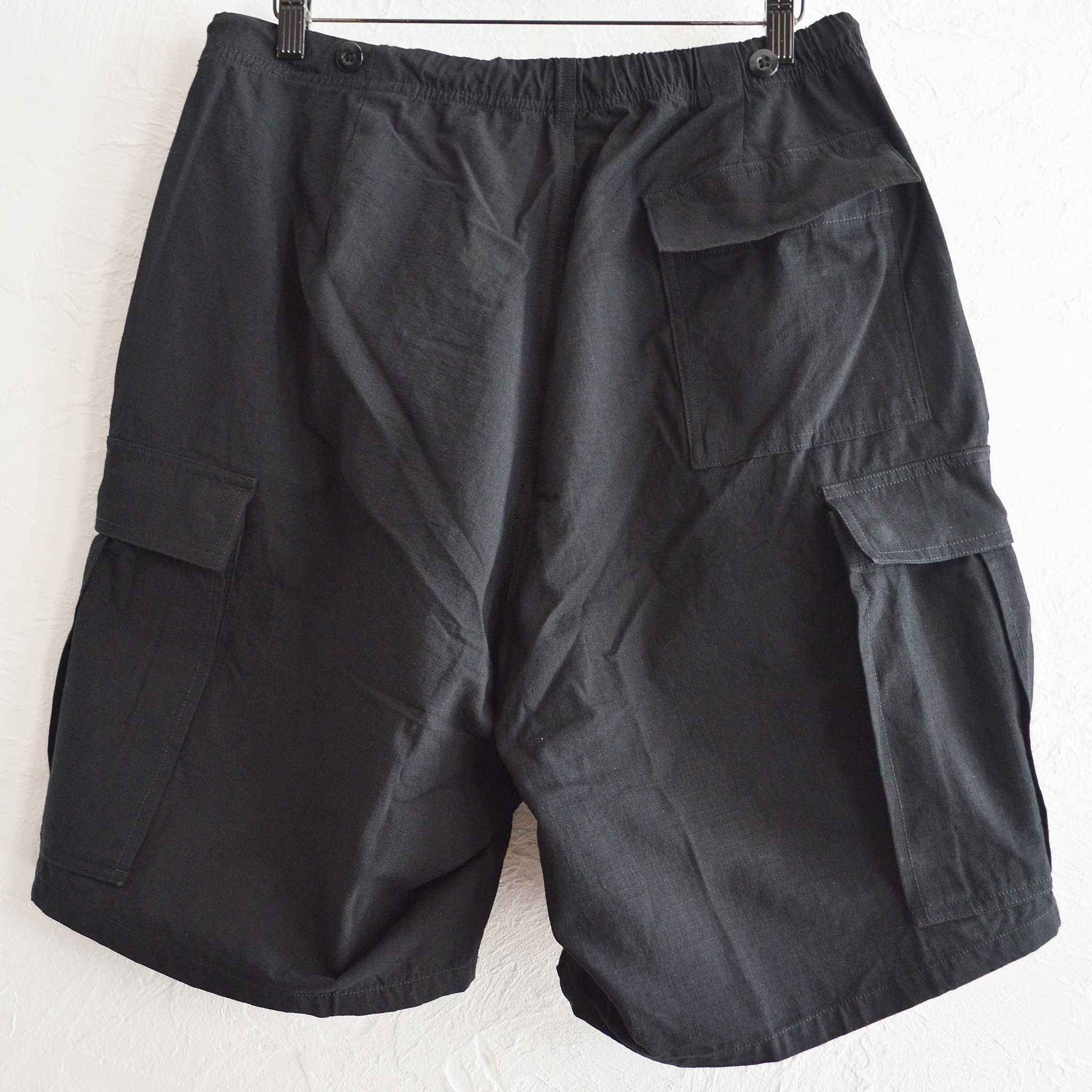 IMPRESTORE インプレストア / RANDY SHORTS RIP | EASY SHORTS ランディーショーツリップ (BLACK ブラック)