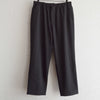 LAMOND ラモンド / SEMI WIDE TWILL EASY TROUSERS セミワイドツイルイージートラウザーズ (BLACK ブラック)