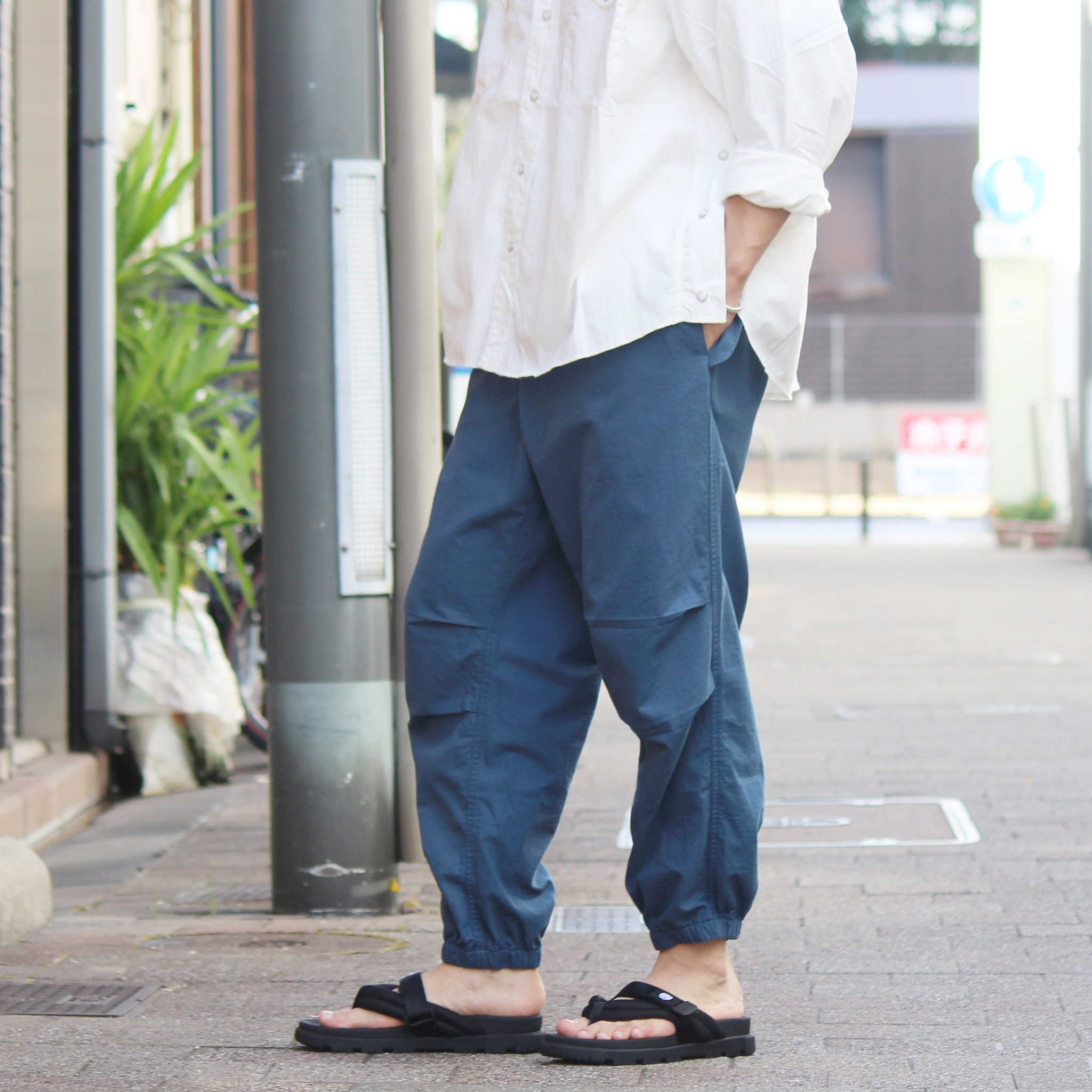 IMPRESTORE インプレストア / JIMMY RIP | EASY TROUSERS TAPERED ランディーリップイージートラウザーズテーパード (DARK BLUE ダークブルー)