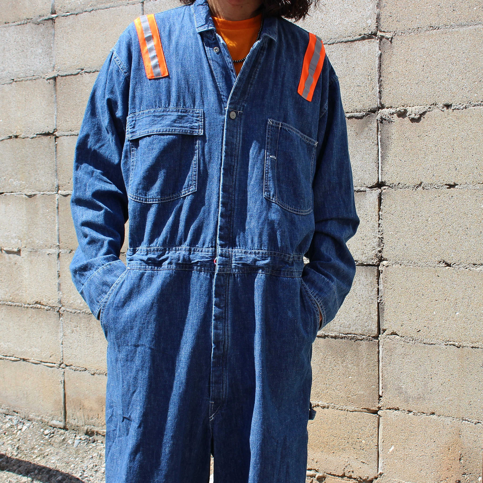 IMPRESTORE インプレストア / Chalky | 6.5oz Denim jumpsuit チャルキー6.5オンスデニムジャンプスーツ (VINTAGE WASH ヴィンテージウォッシュ)